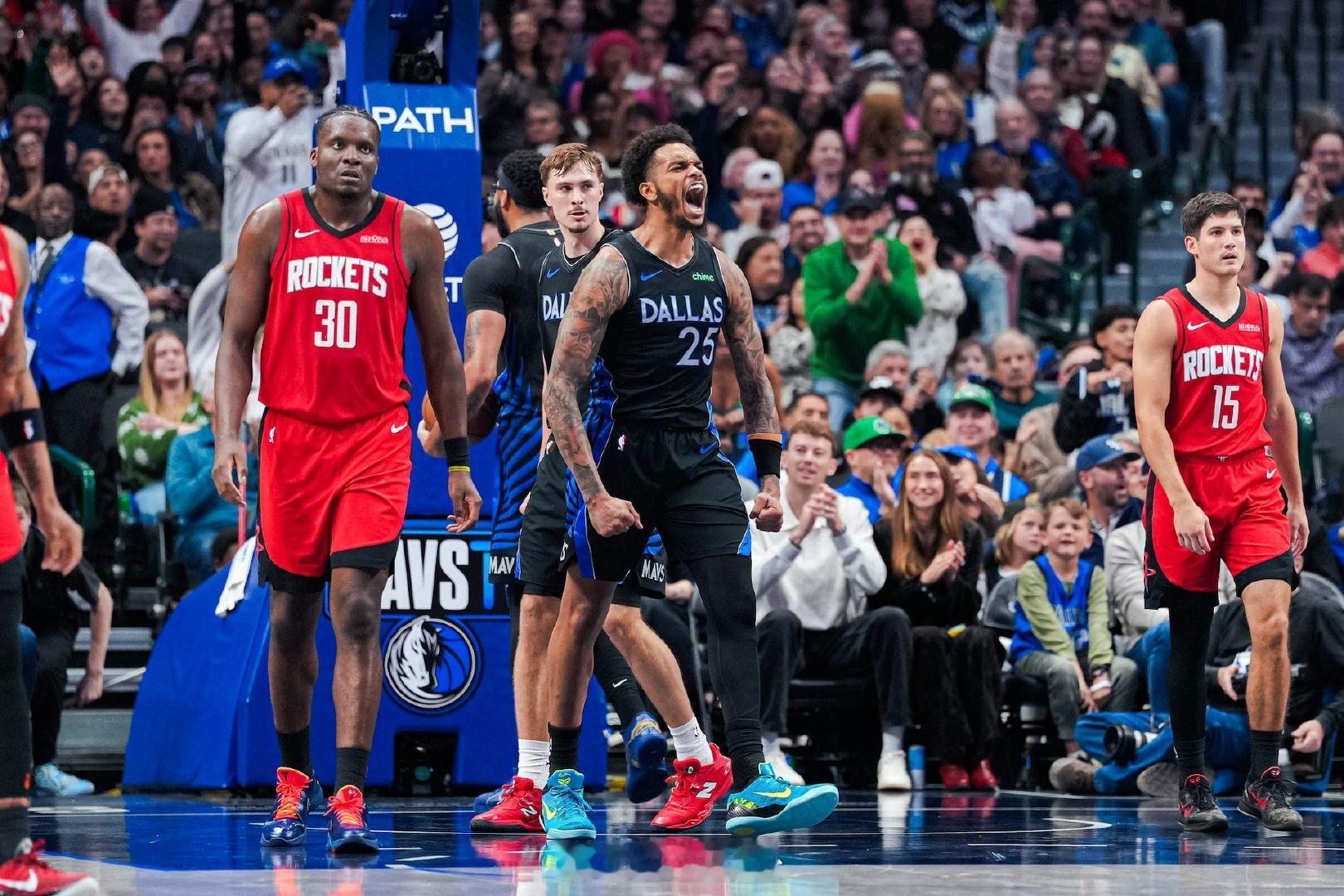 【P.J.】我们不断防成，并且能打出转换进攻。我觉得我们的节奏更好了，我们的分享