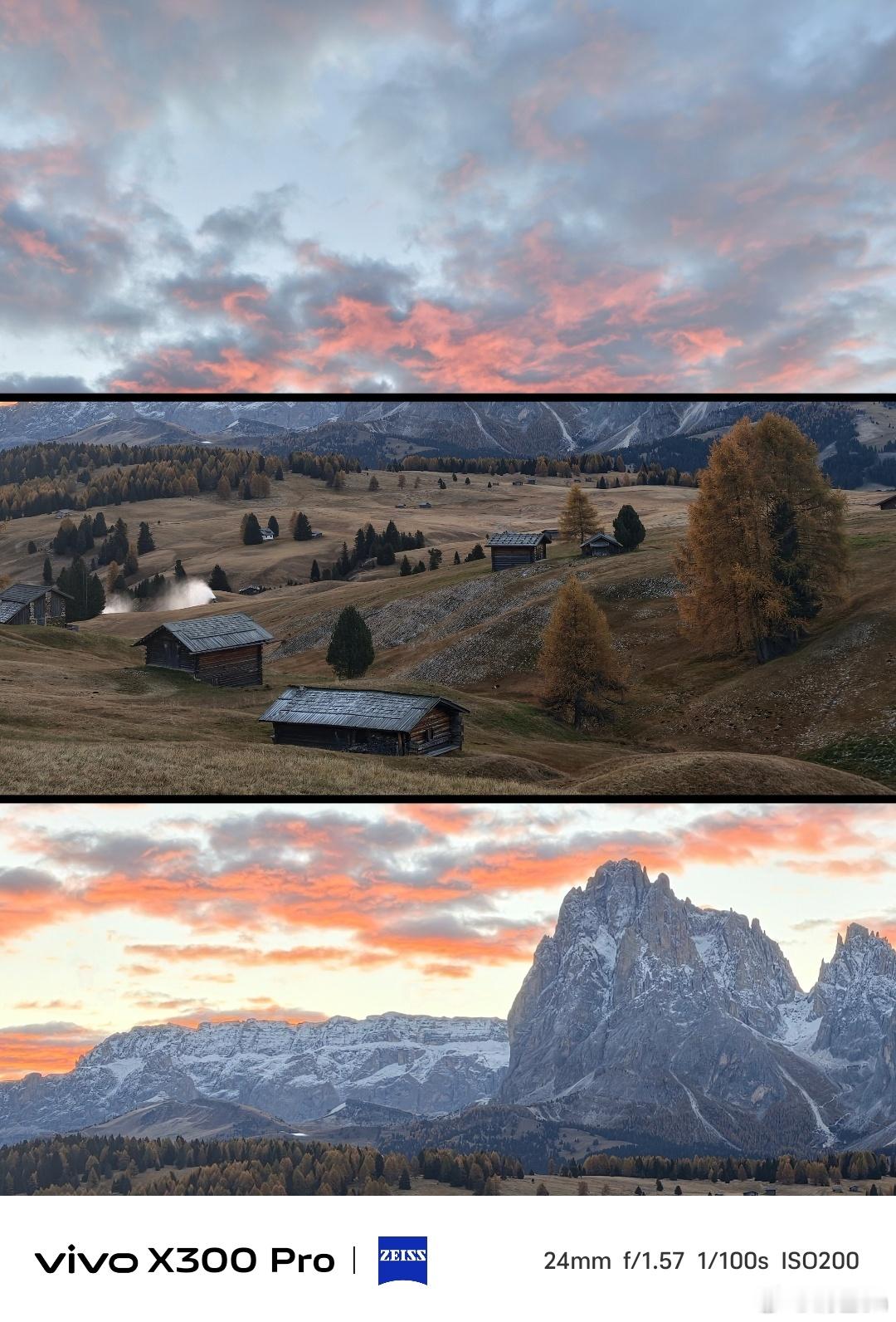 秋季的多洛米蒂美的不像话，金黄的落叶松如同一簇簇燃烧的火焰，在山间跳跃、闪烁，将