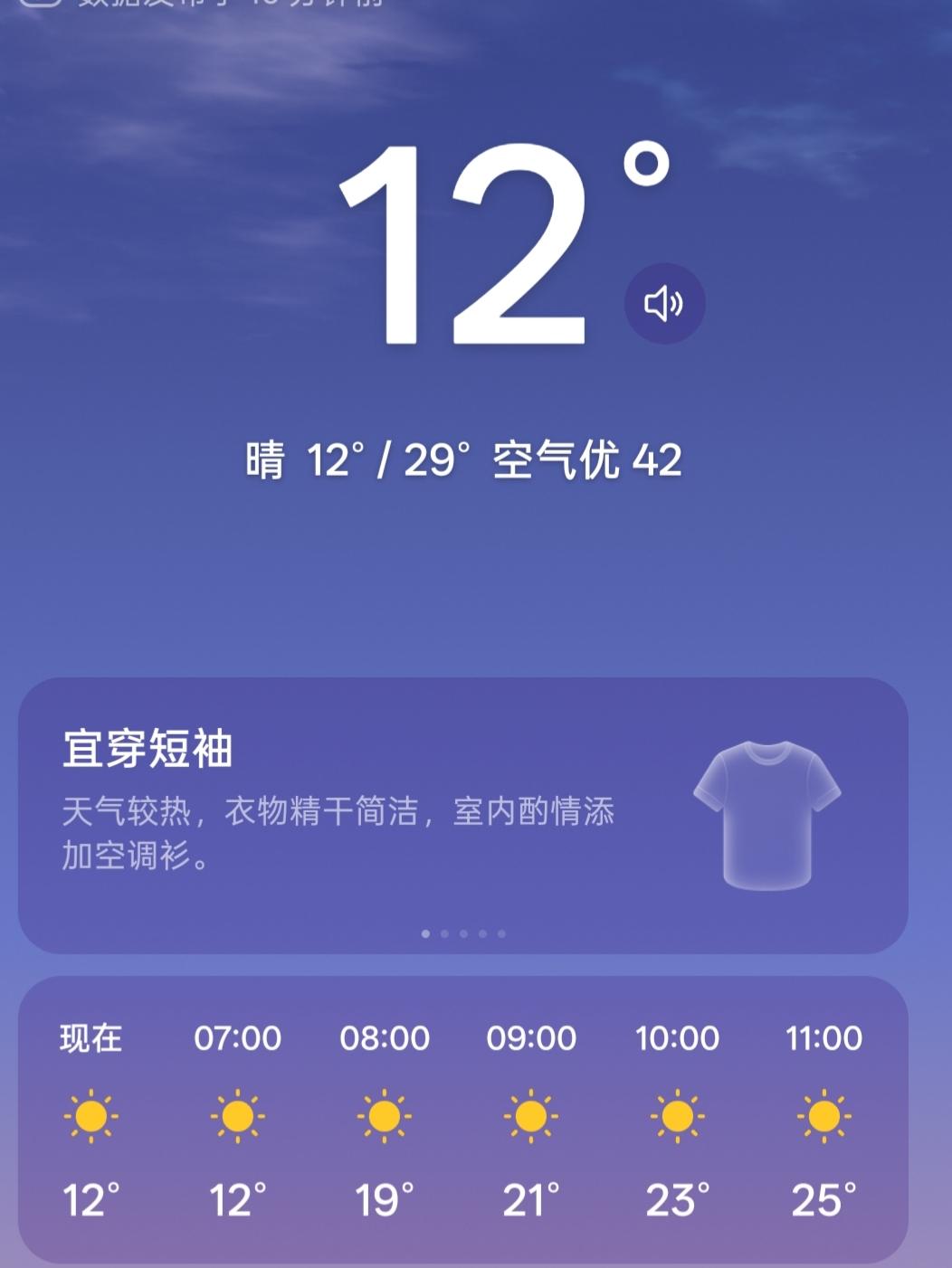 今天是9月3日，沈阳市天气12-29度，昼夜温差大，中午还是很热呢，适当增减外套