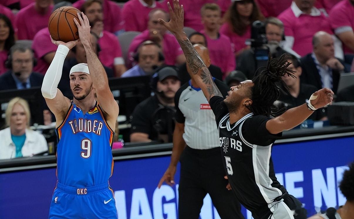 NBA西部决赛G3，雷霆客场123-108击败马刺，系列赛大比分2-1反超，重新