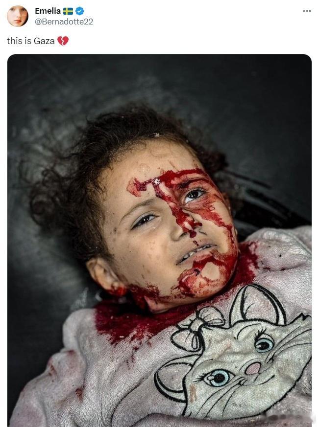 #巴以冲突# 一名瑞典博主：this is Gaza[伤心]#黄媒不会说的真相#