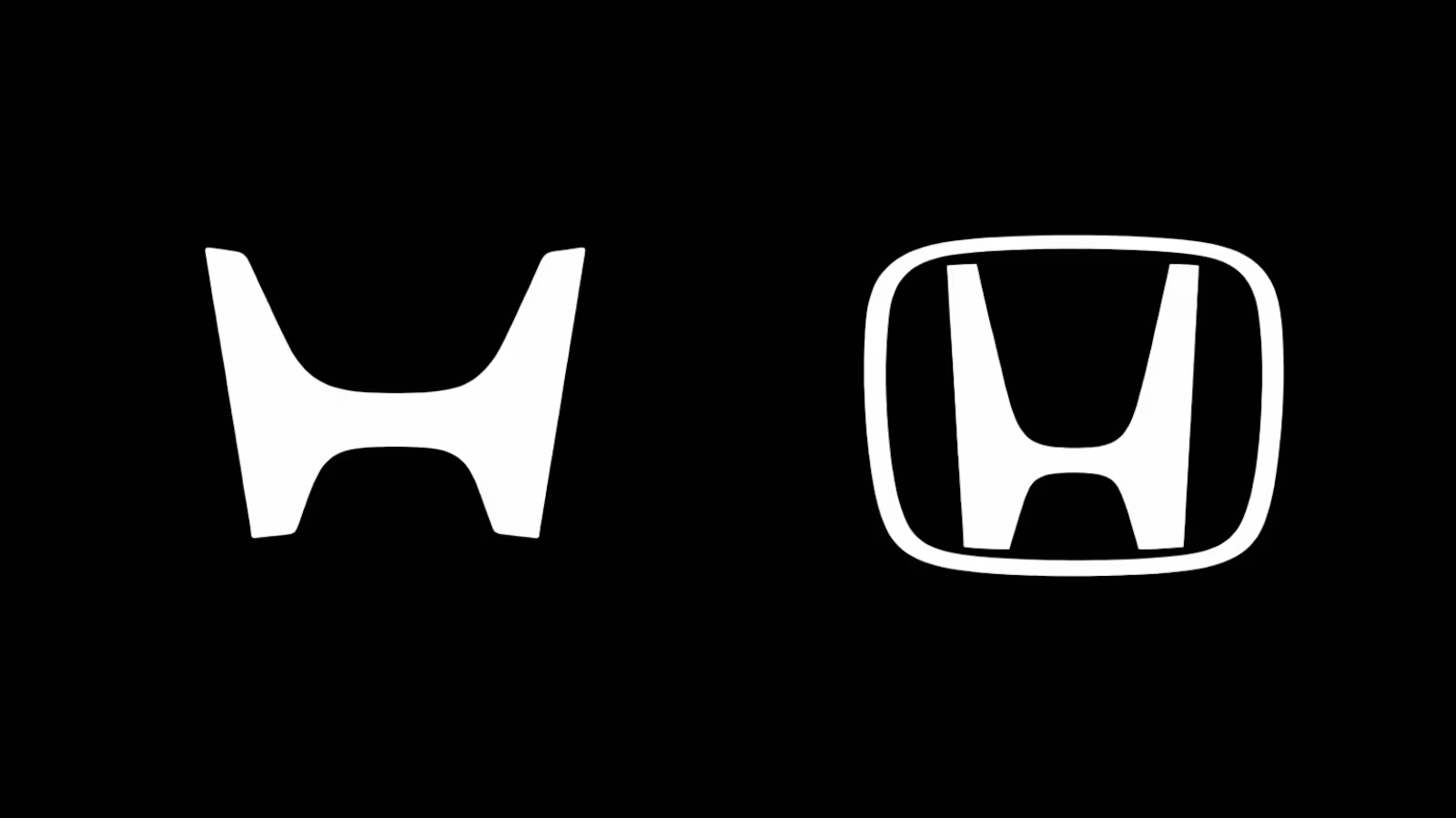 本田换新标识（左）。去掉了外框，如“两只伸出的手”来“满足顾客需求”。2027年