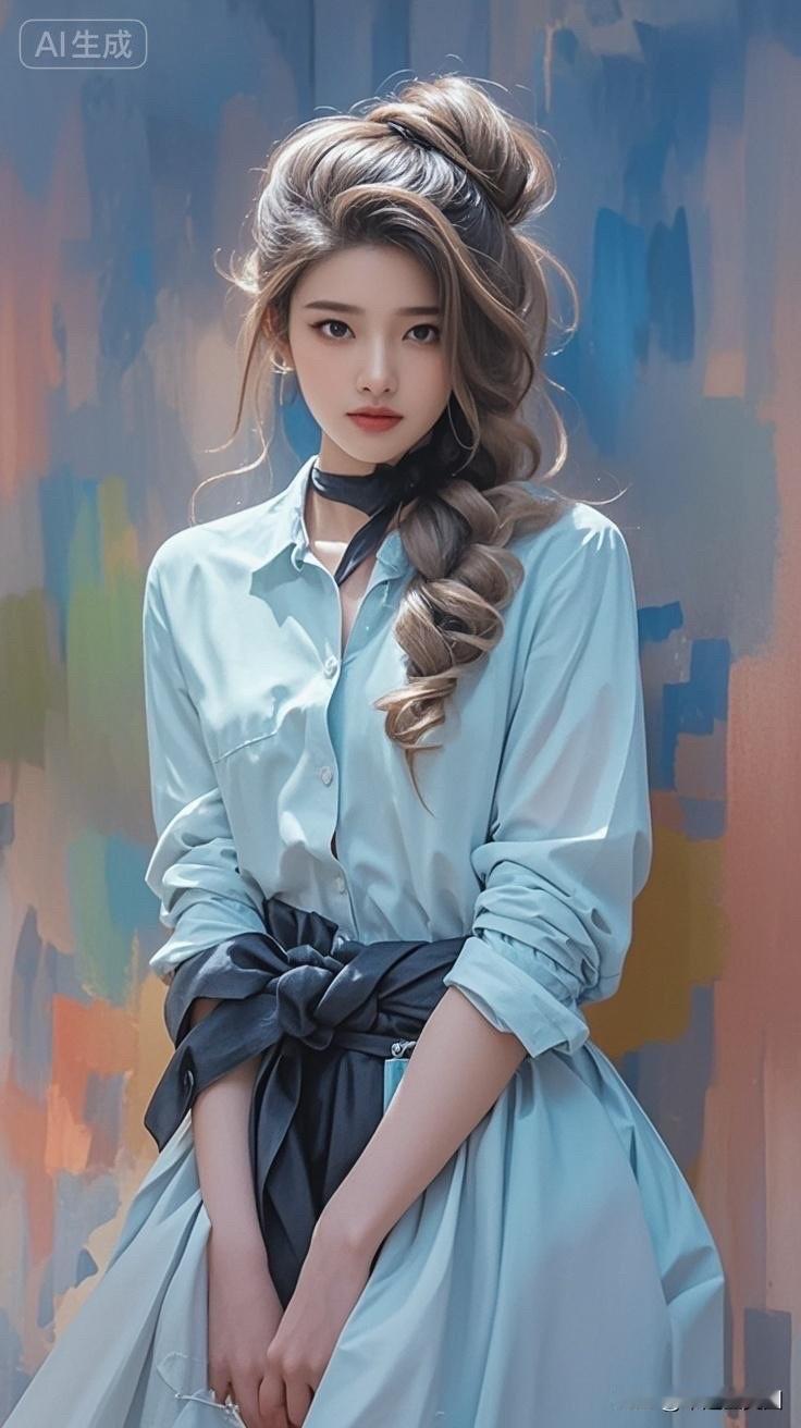 复古法式少女，优雅气质，温柔迷人。