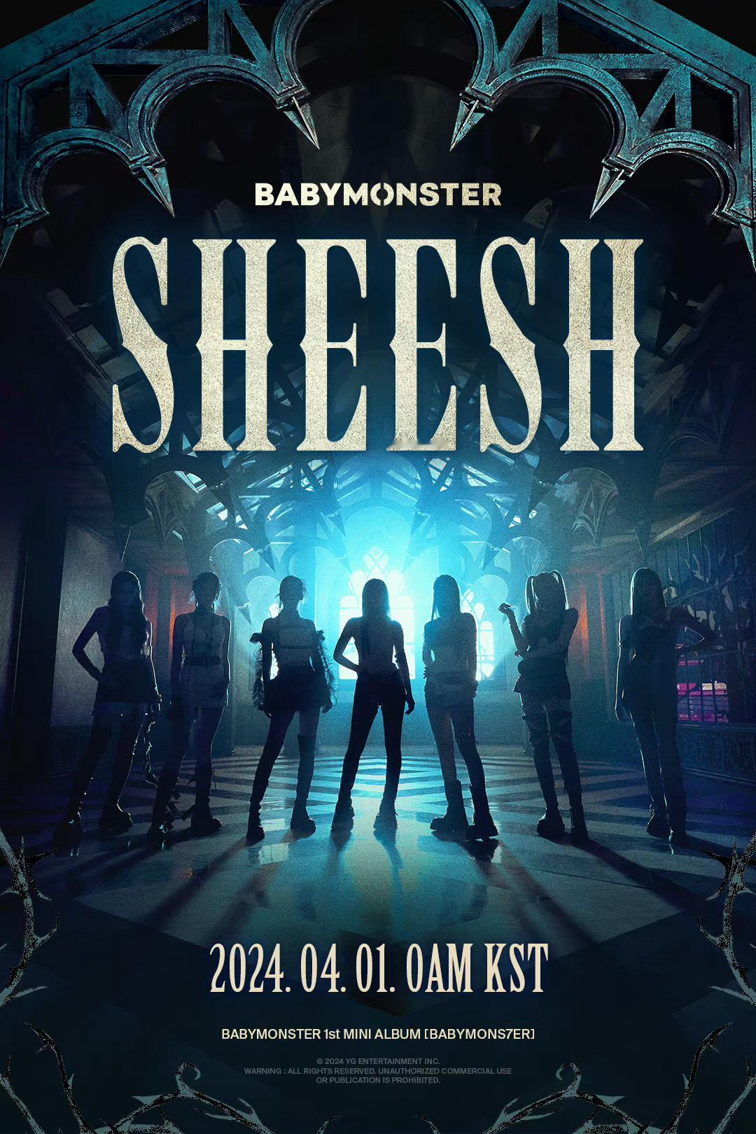 BABYMONSTER 主打曲‘SHEESH’预告海报✅2024.04.01 0