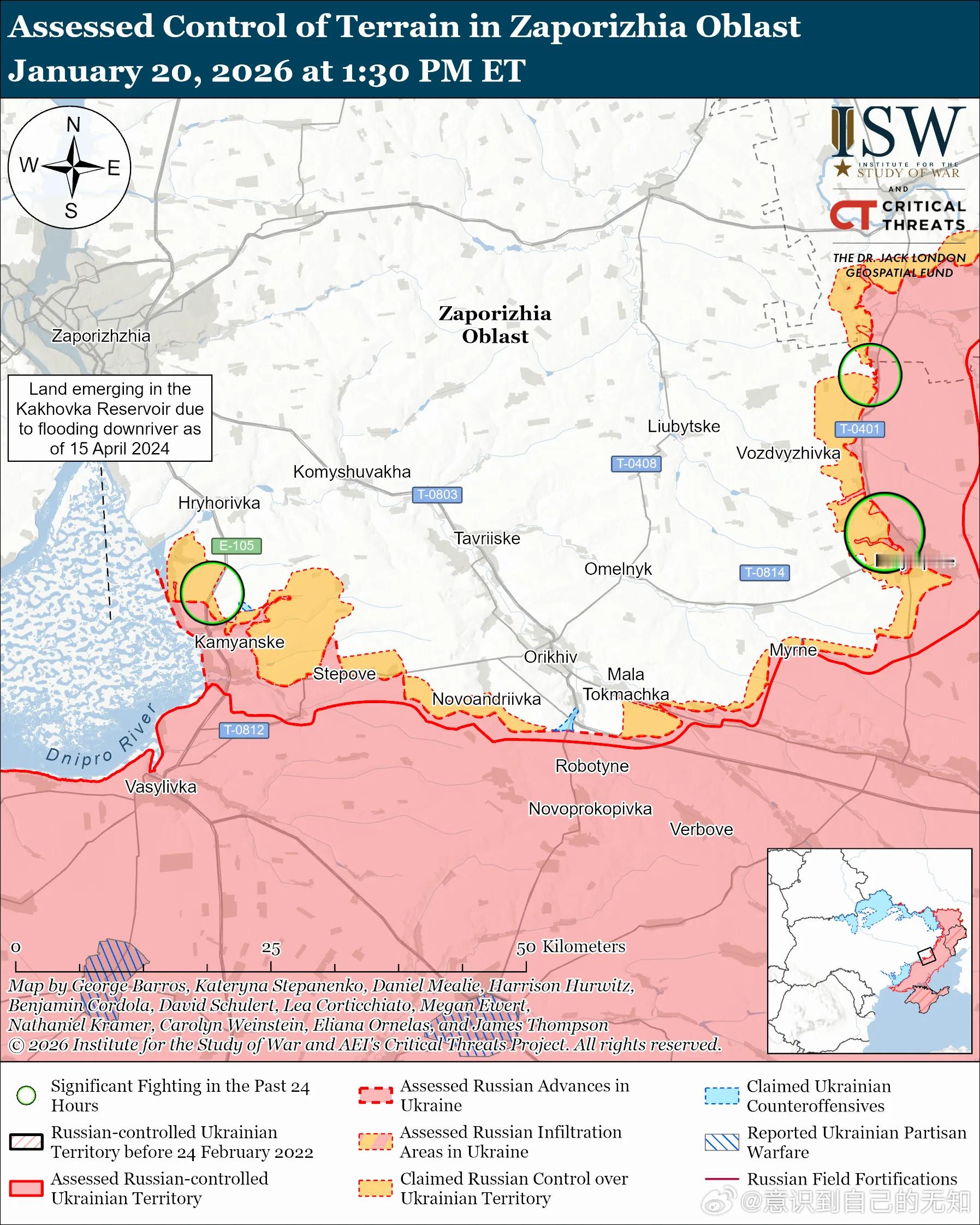 南方轴心俄军目标：守住前线阵地，确保后方免受乌克兰军队袭击，并推进至扎波罗热市的