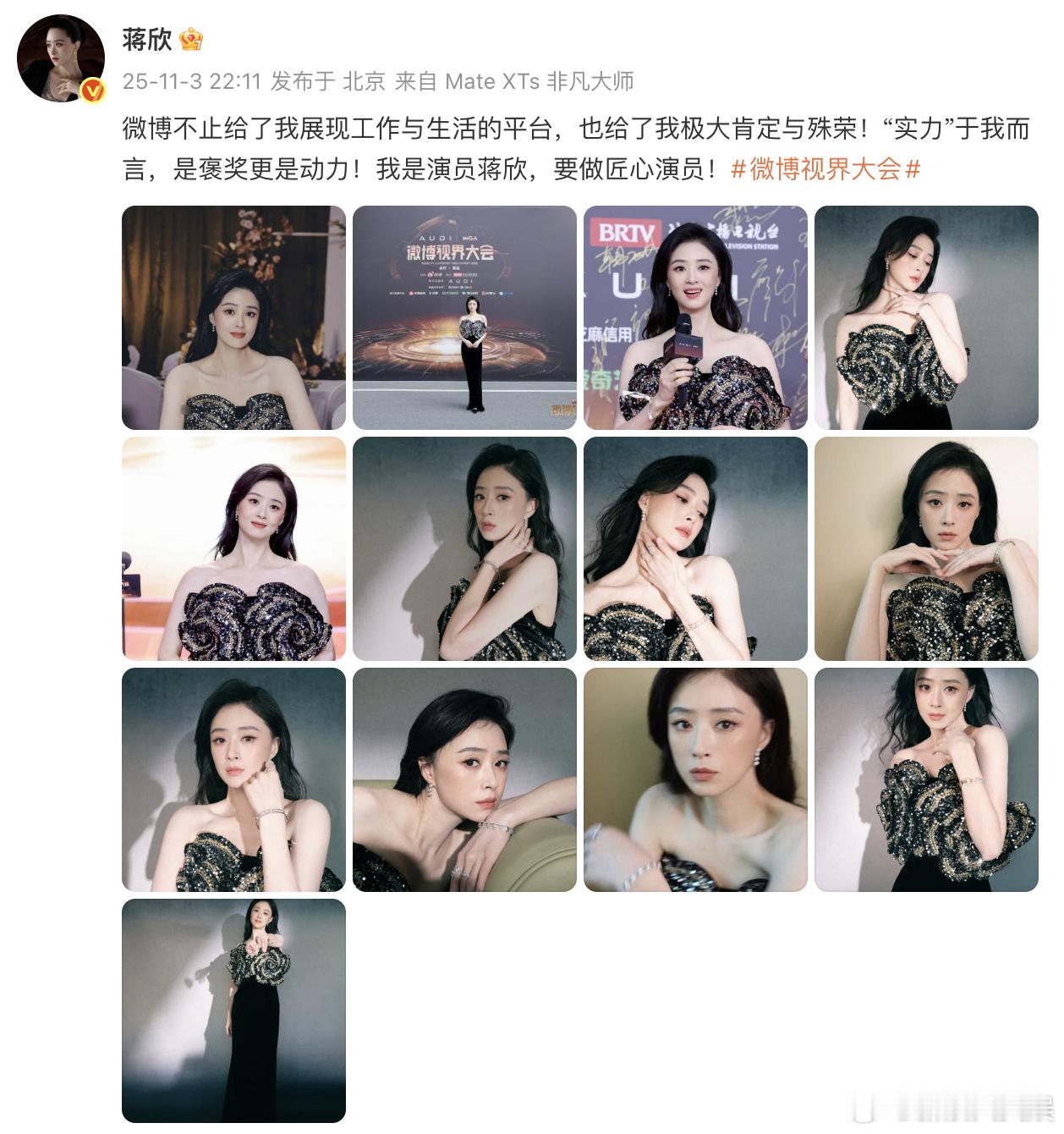 我是演员蒋欣 要做匠心演员 我是演员蒋欣，要做匠心演员！ ​​​