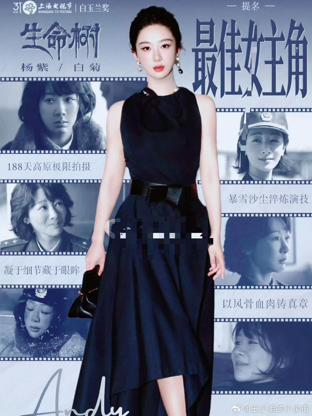 杨紫真的不容易，三度提名，终于摘得桂冠。恭喜杨紫凭借《生命树》中白菊一角，斩获白