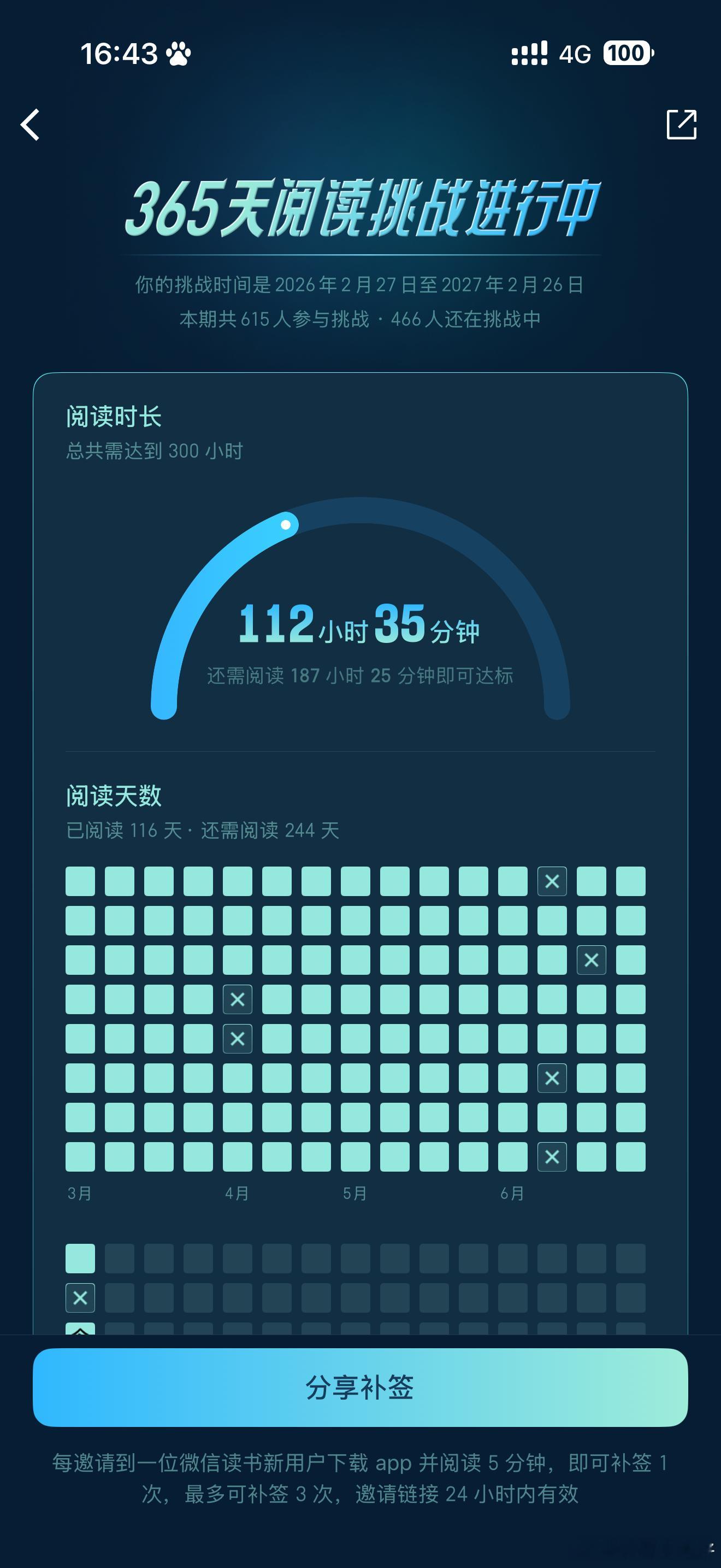 马上第二次挑战失败了， 有时候用电子书看了也没办法同步，有时候确实也会忙忘了算了