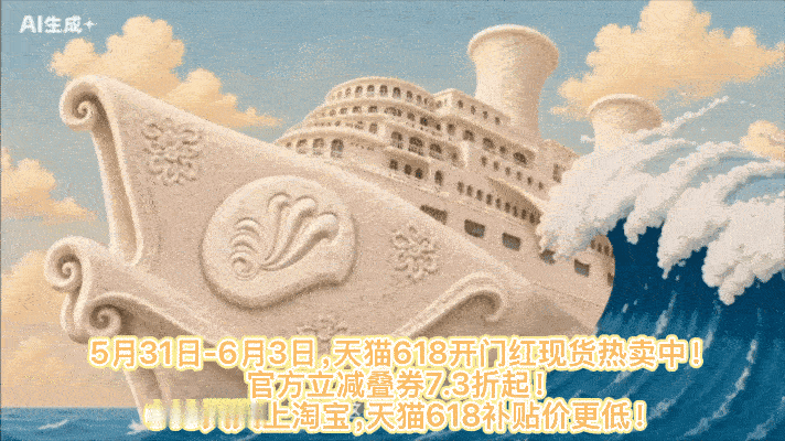 天猫618大牌脑洞价到 AI创意大片来袭，天猫618趣味拉满！5.31-6.3现