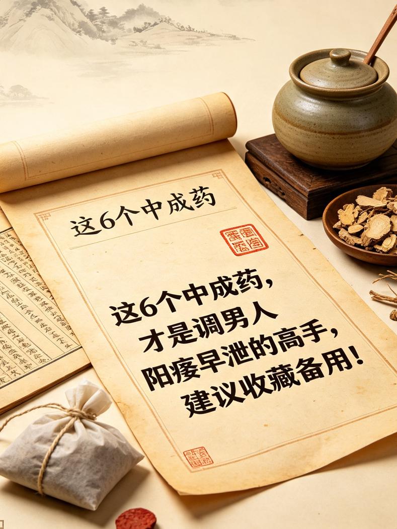 这6个中成药，才是调男人阳痿早泄的高手，建议收藏备用！

同样是“那方面不行”，
