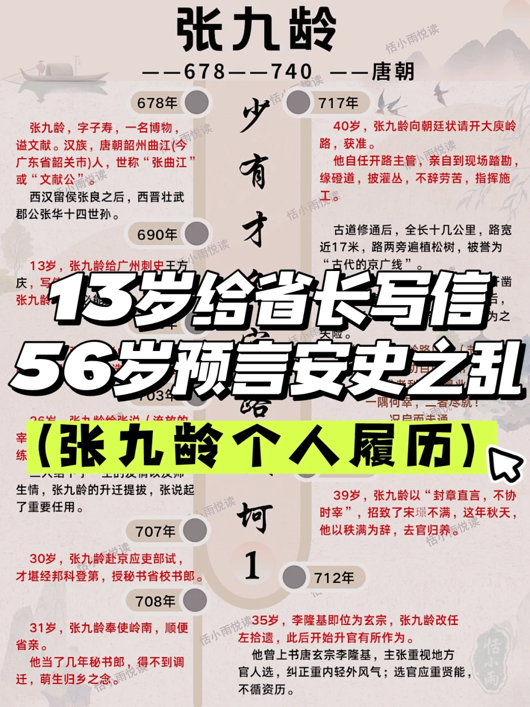 张九龄 : 大唐蕞硬气的宰相