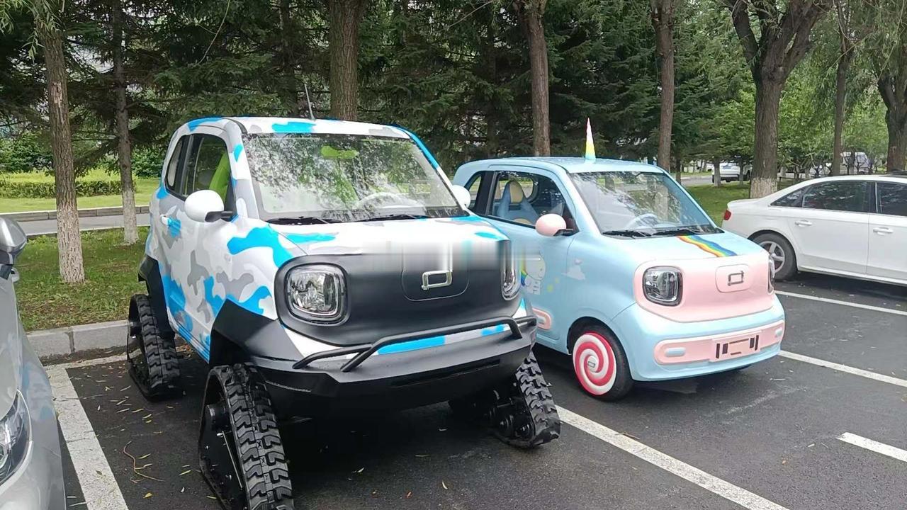 这么小的车安装履带？？？带的动吗？