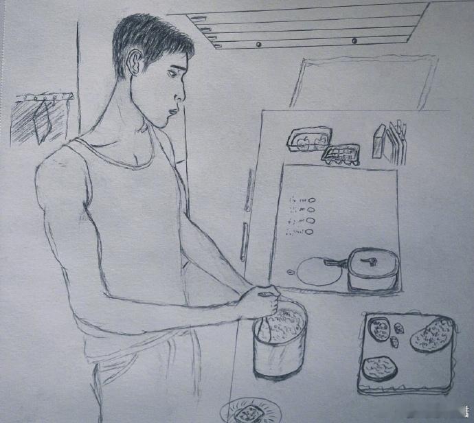 李荣浩4年前就画了栾念 不是吧李荣浩，画画还能跨时空联动，四年前画井柏然的旧稿，