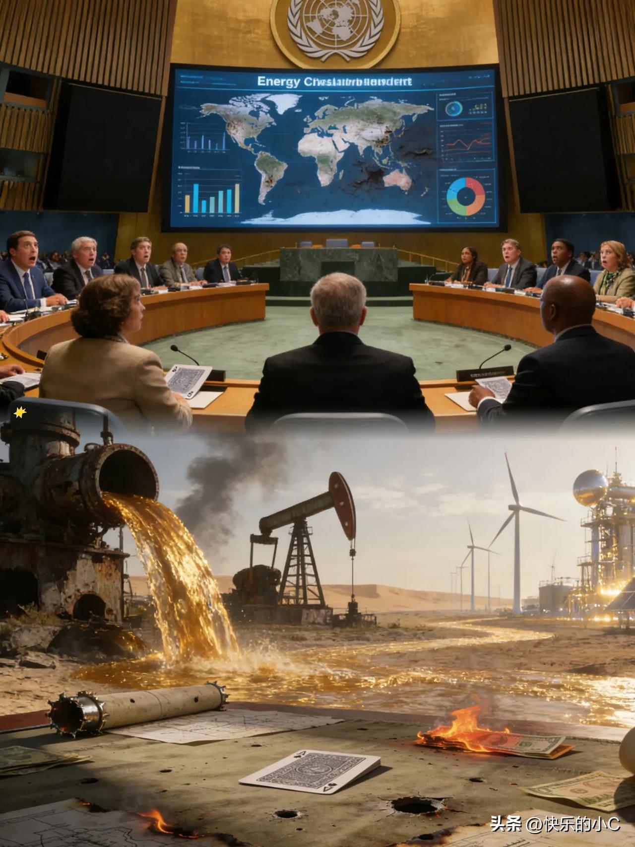 中东炮火一响

真正的底牌全翻到桌面上了。

老欧洲硬生生咽下自己酿的苦酒，大和