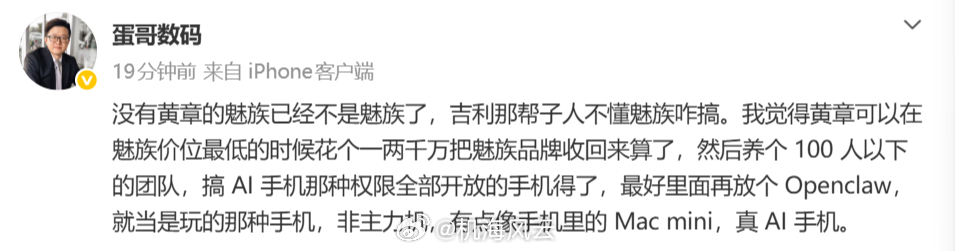 分享一个魅族前员工的观点 