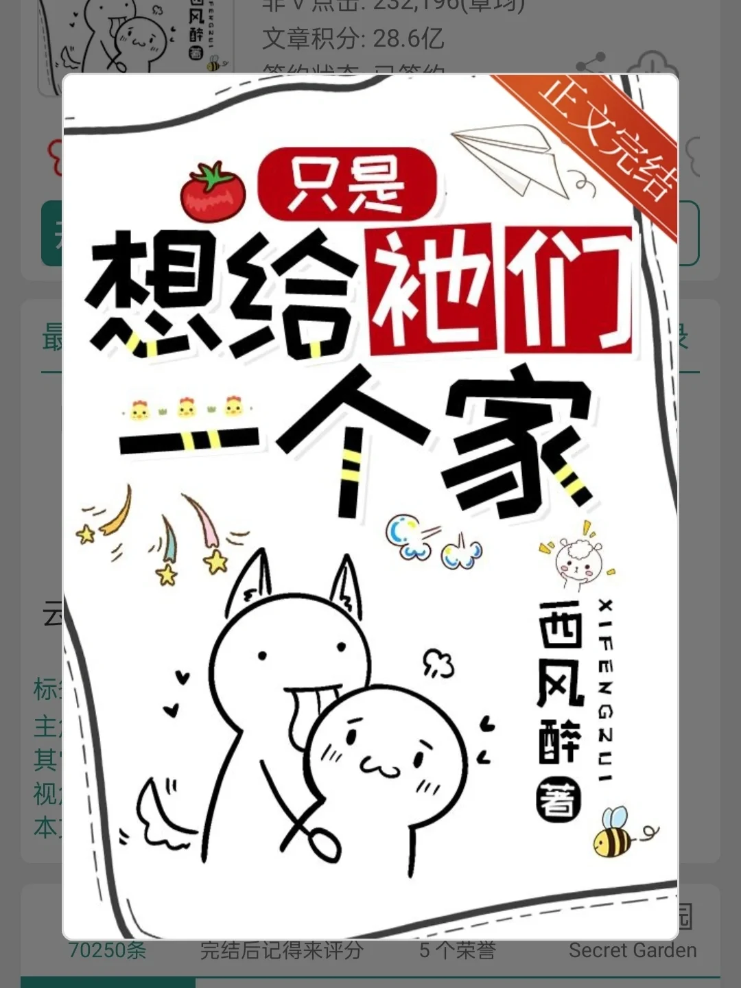啊啊啊啊谁懂这本啊终于正文完结了！！！