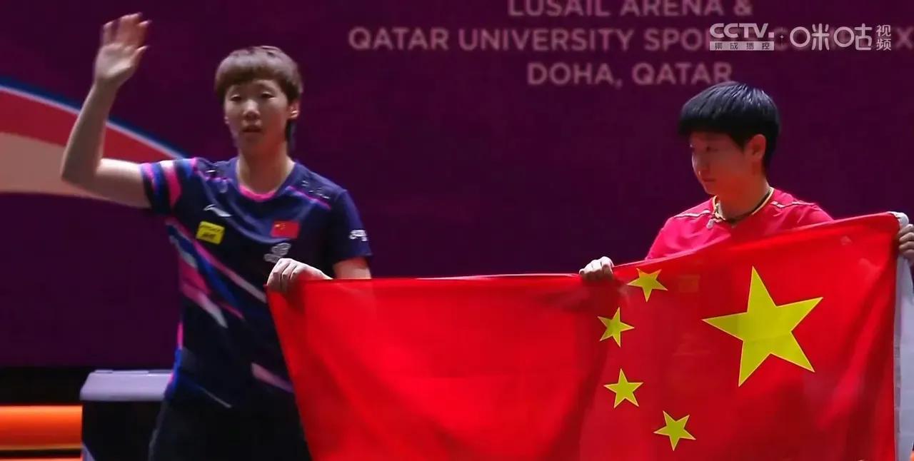 多哈世乒赛女单决赛，王曼昱3一4不敌莎莎获得亚军，她和莎莎打出了最高水平最精彩的
