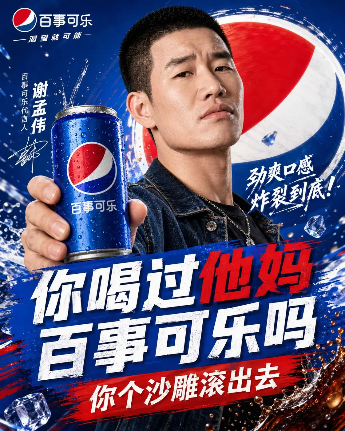喝可乐就选嘎子牌