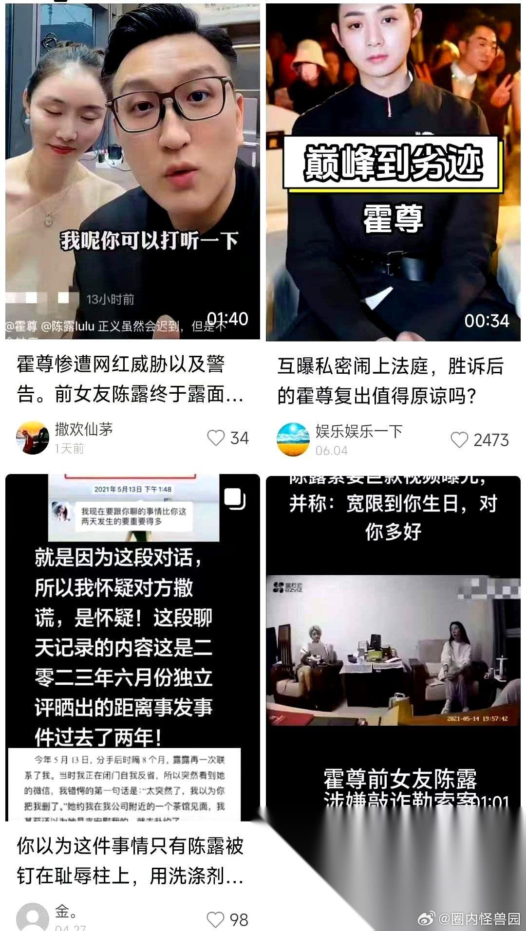 一张无犯罪记录证明，甩在了霍尊演唱会之前。 陈露深夜发文，说自己忍了几年，今天开