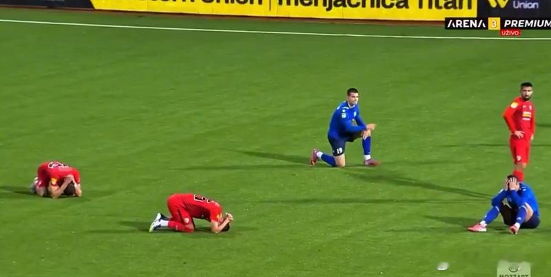 【塞尔维亚足坛悲剧！44岁主帅执教中突倒地猝逝 球员跪地痛哭】海外新鲜事 塞尔维