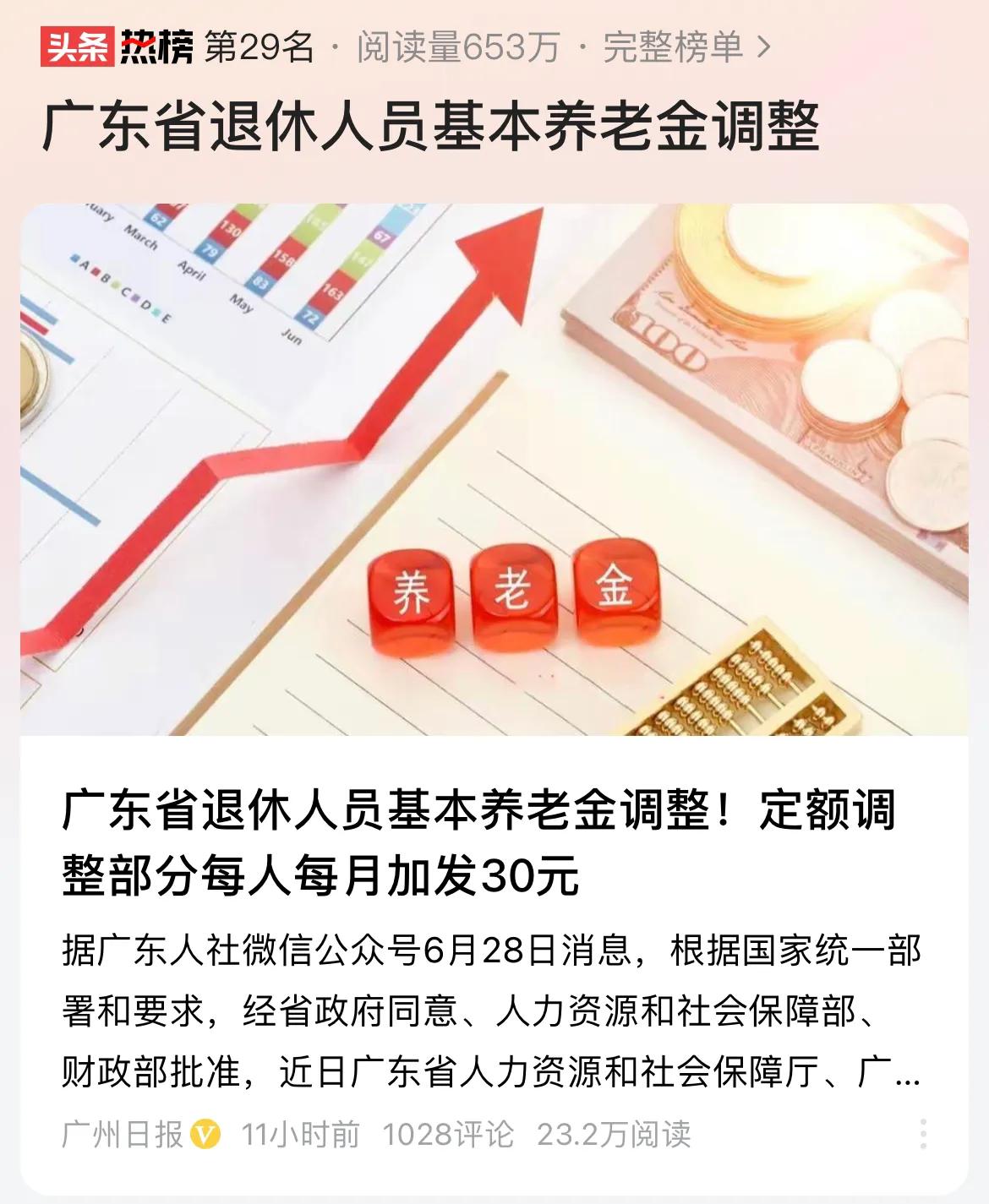 #广东省退休人员基本养老金调整#今年广东基本养老金调整方案发布，划重点！

1.