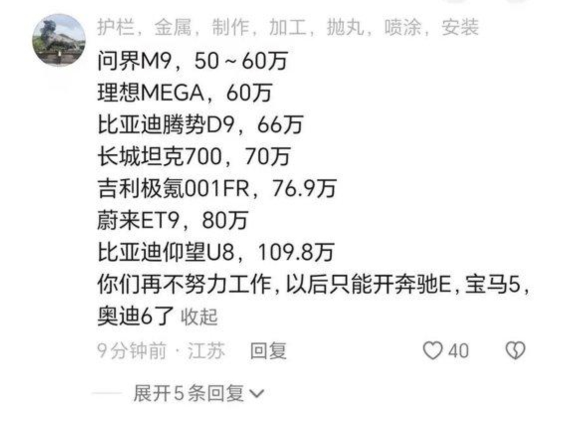昨天雷军那扭扭捏捏的表态，估计最后定价便宜不了。网上有句名言，现在国产车卖这么贵