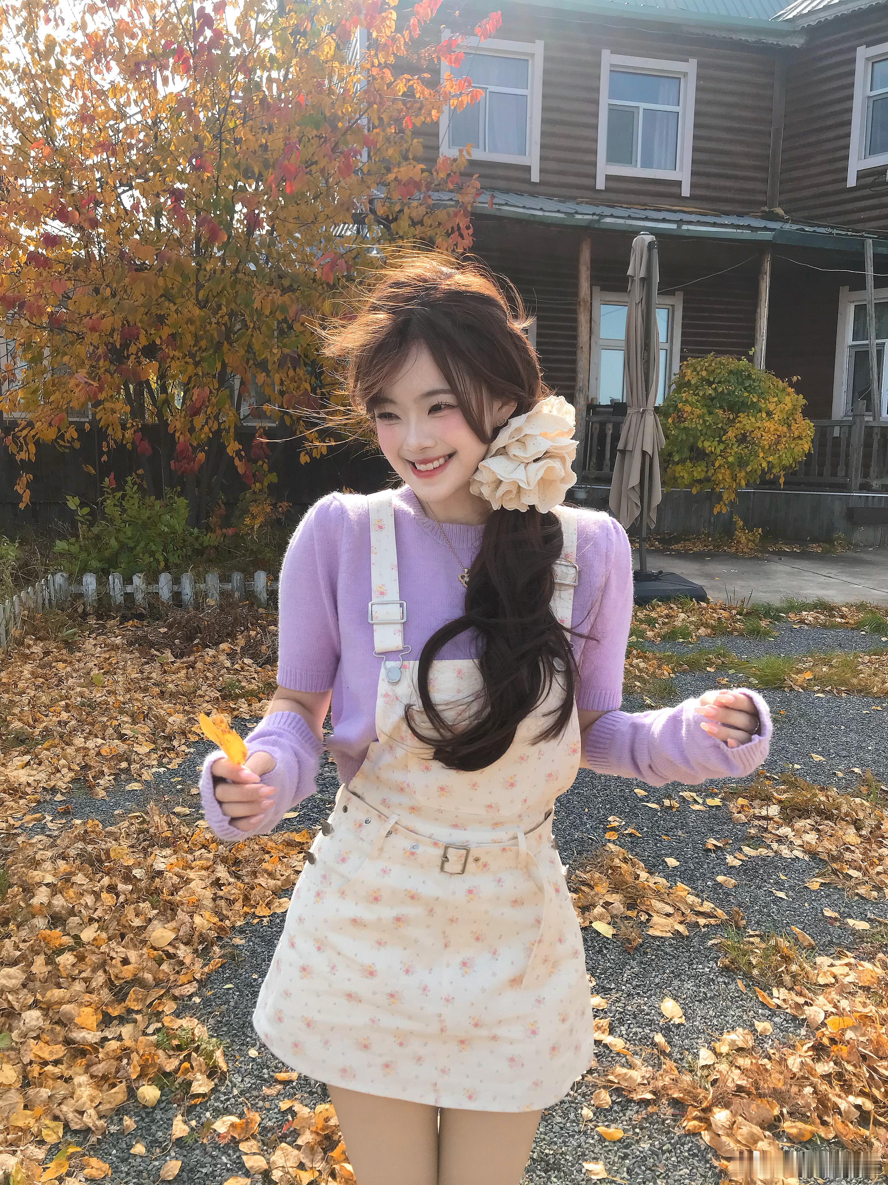 内蒙的秋还有一个紫紫 