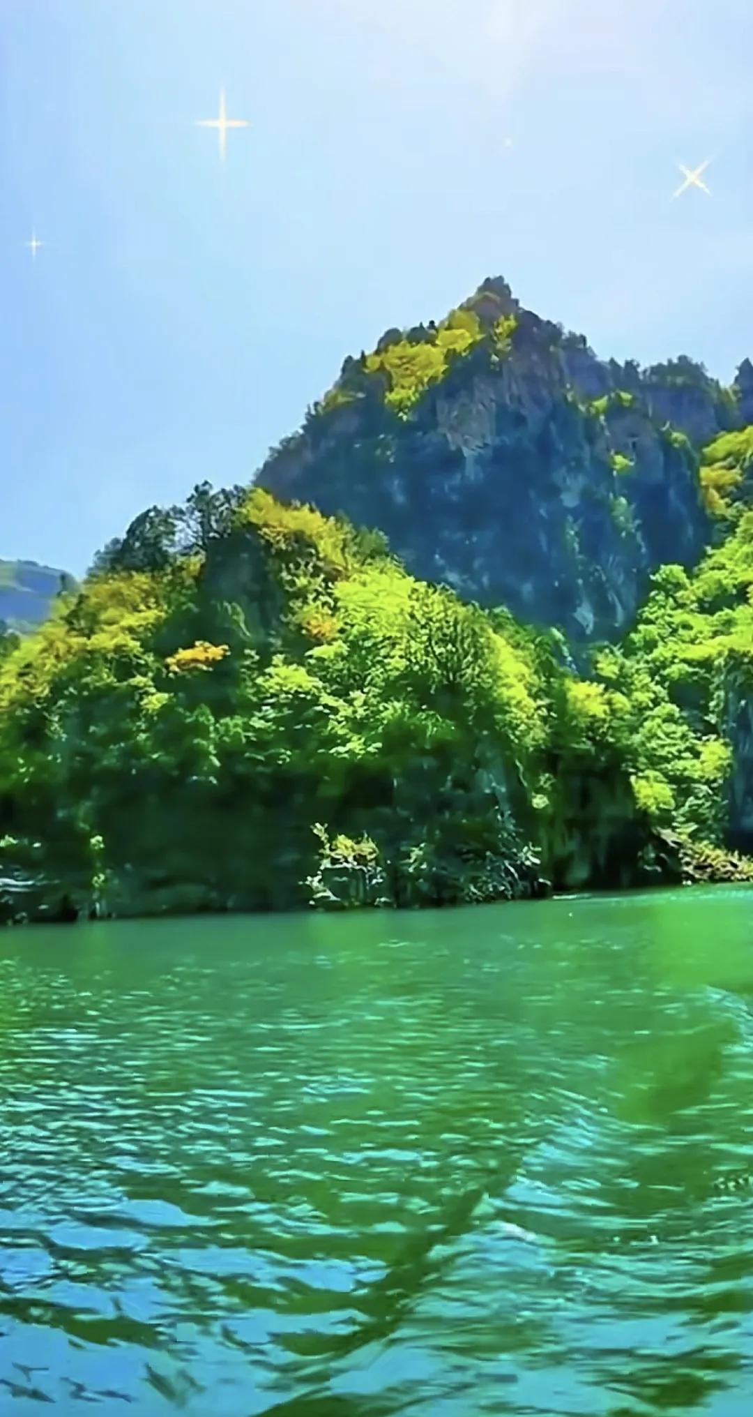 好山好水好风景， 大山深处自然美风景 赏山水风景 山青绿叶风景美 大山深处自然美