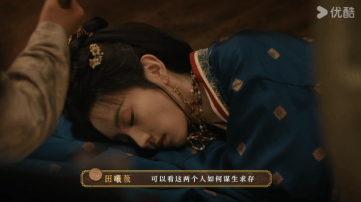 拽的是田曦薇跪的也是田曦薇 一个人演出两种截然不同的命运，轿上的贵女满眼轻蔑，轿