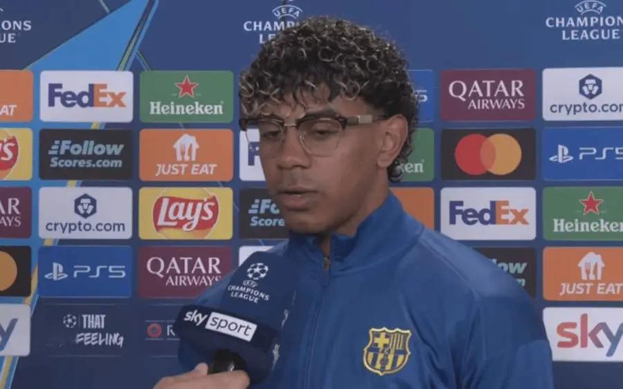 勒布朗.亚马尔昨晚表现如何？马竞1比2巴萨欧冠欧冠联赛