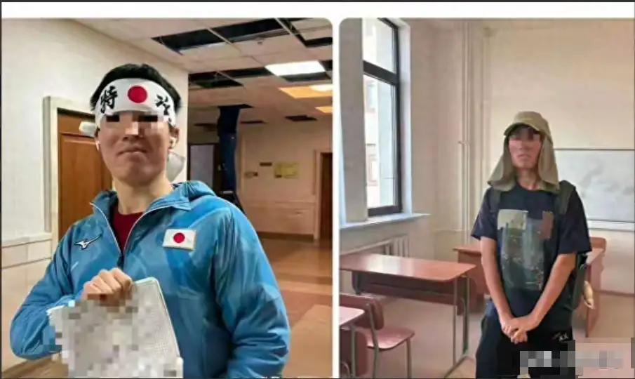 又一个“小精日”日！他难道是个日本人？

作为中国留学生，披上日本军国主义的旭日