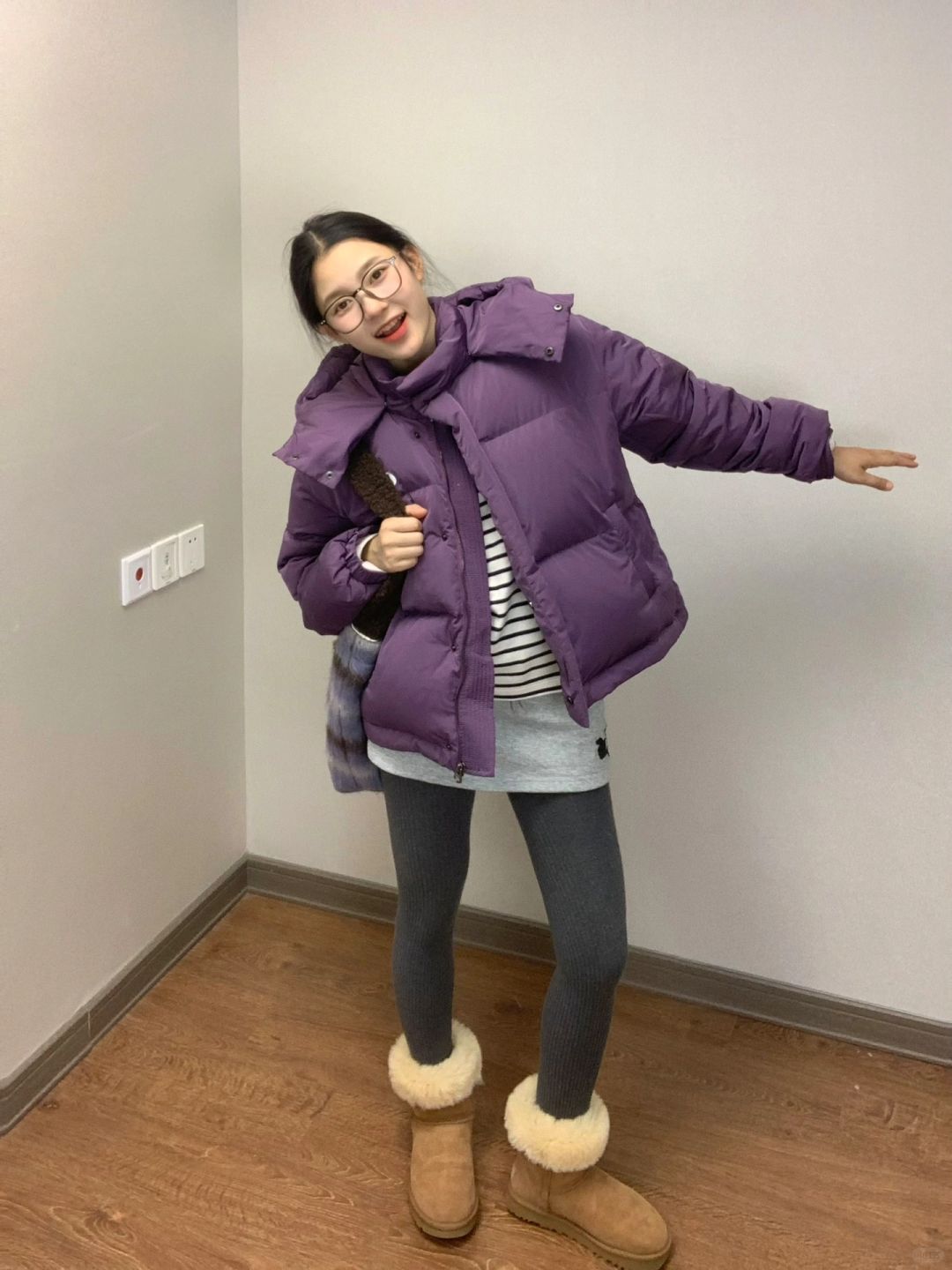 冬季不露腿保暖穿搭