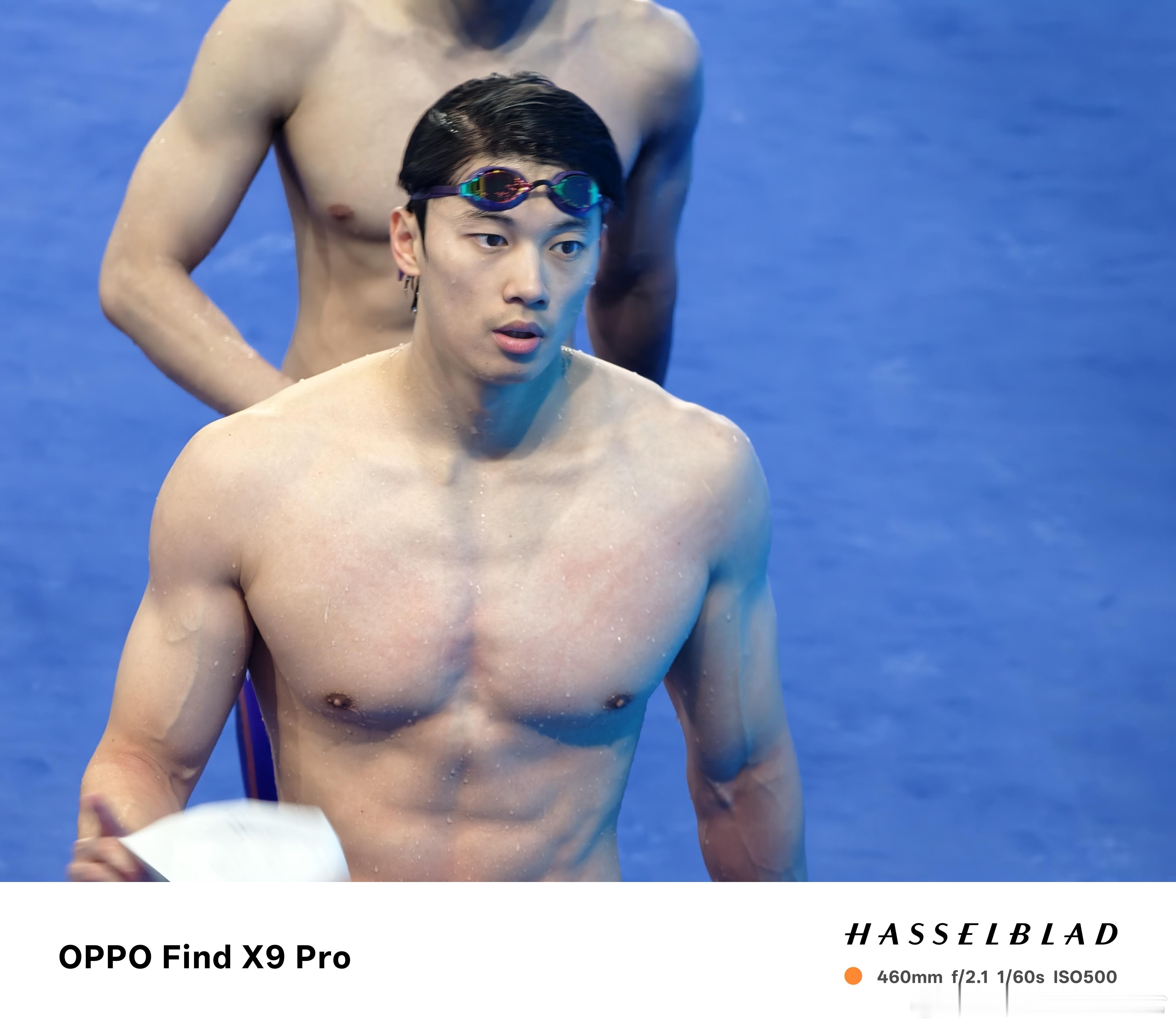 今天晚上游泳赛场的热图！ 