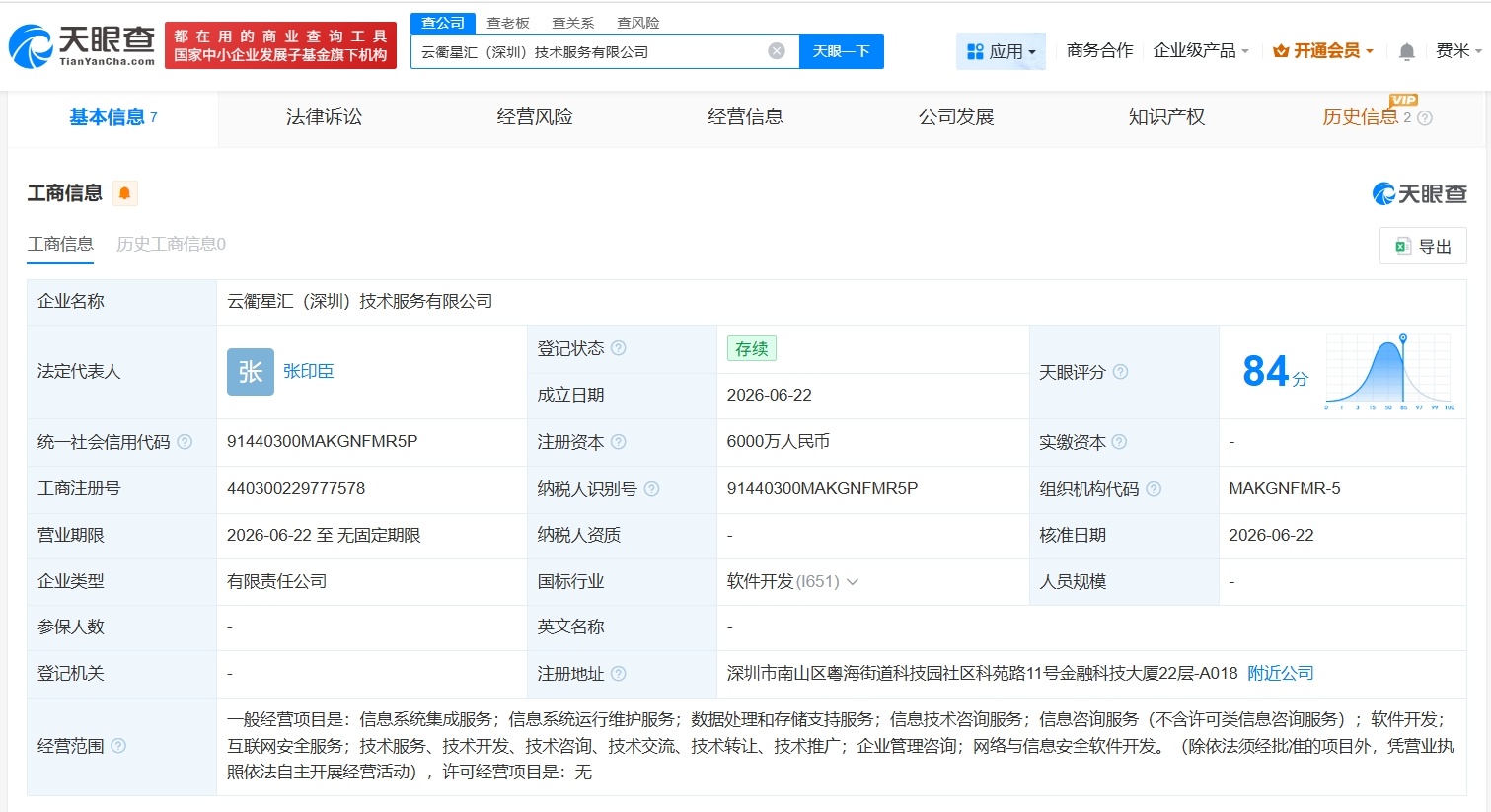 【华为新公司名叫云衢星汇华为等在深圳成立新技术服务公司】财报研究社Pro讯，天眼