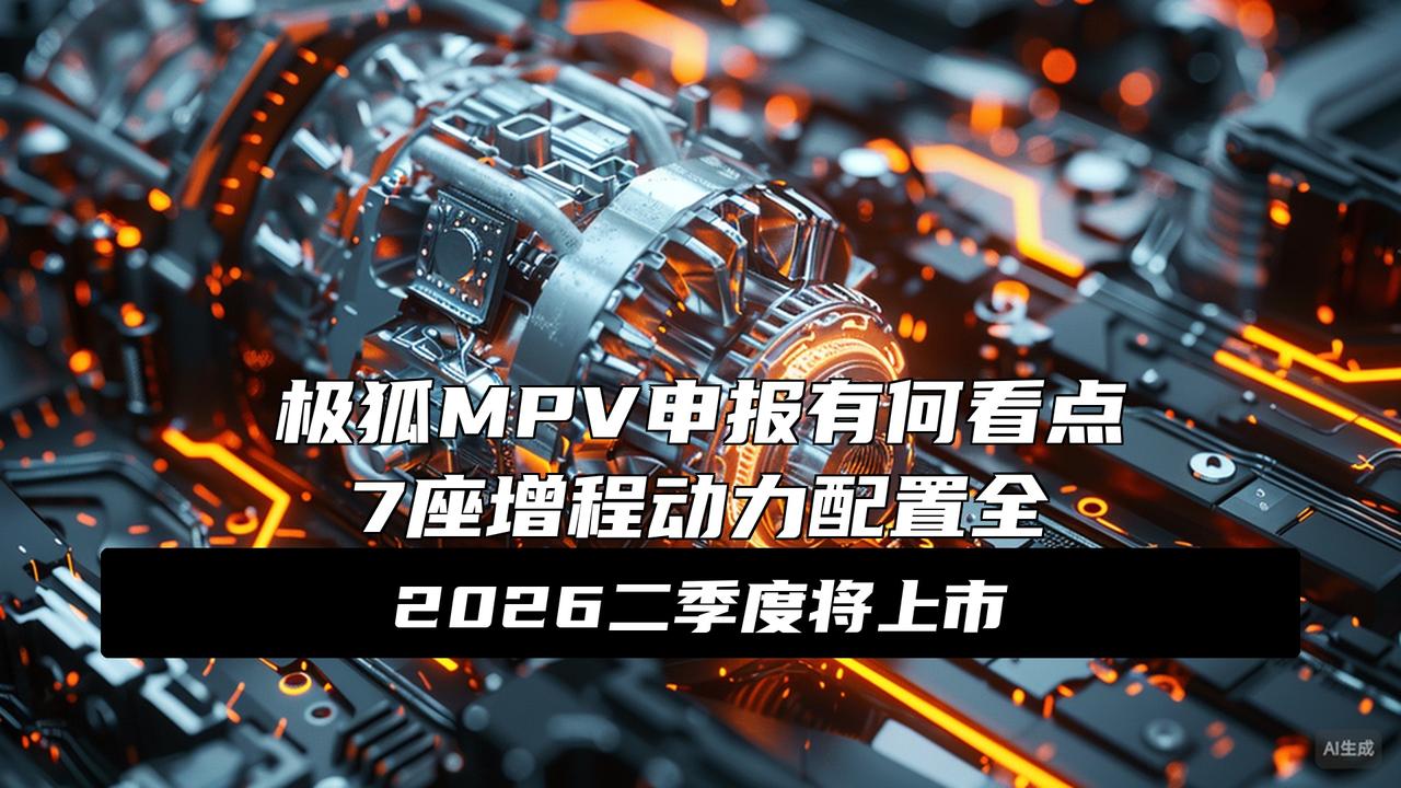 提供增程动力/7座布局 极狐全新大型MPV申报
极狐全新大型MPV申报信息曝光了
