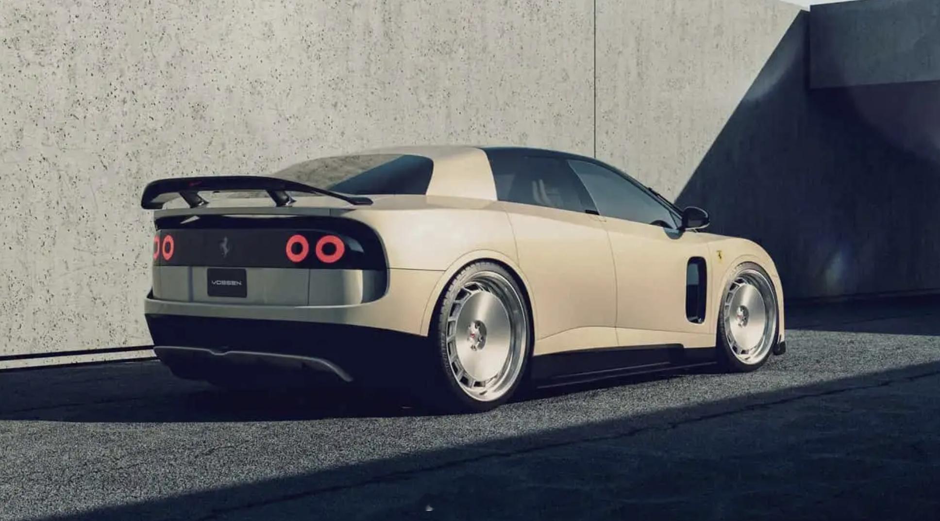 知名轮毂品牌Vossen Wheels发布了针对法拉利首款纯电动车Luce的概念