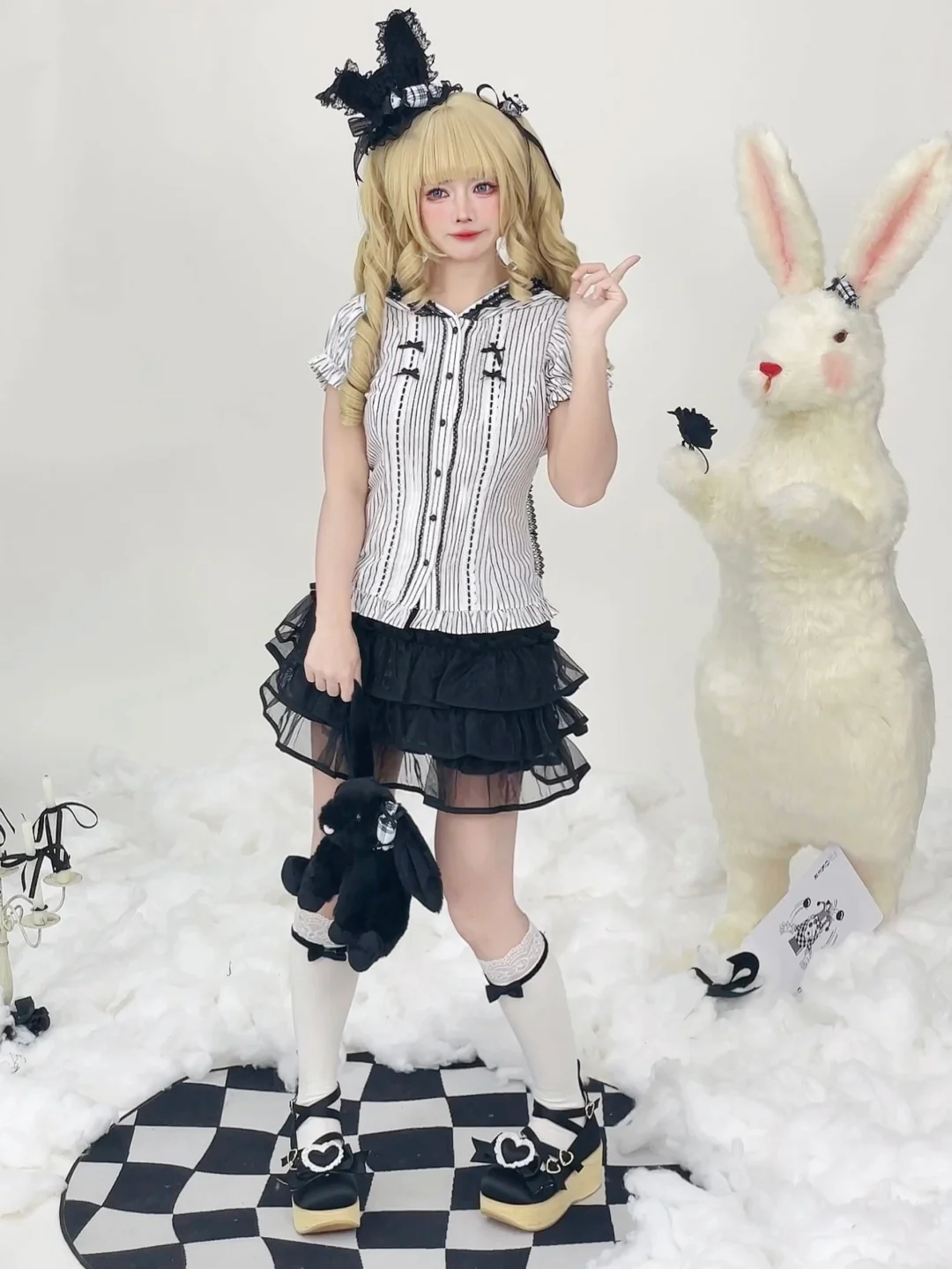 live花絮🐰三色兔耳衬衫🎩