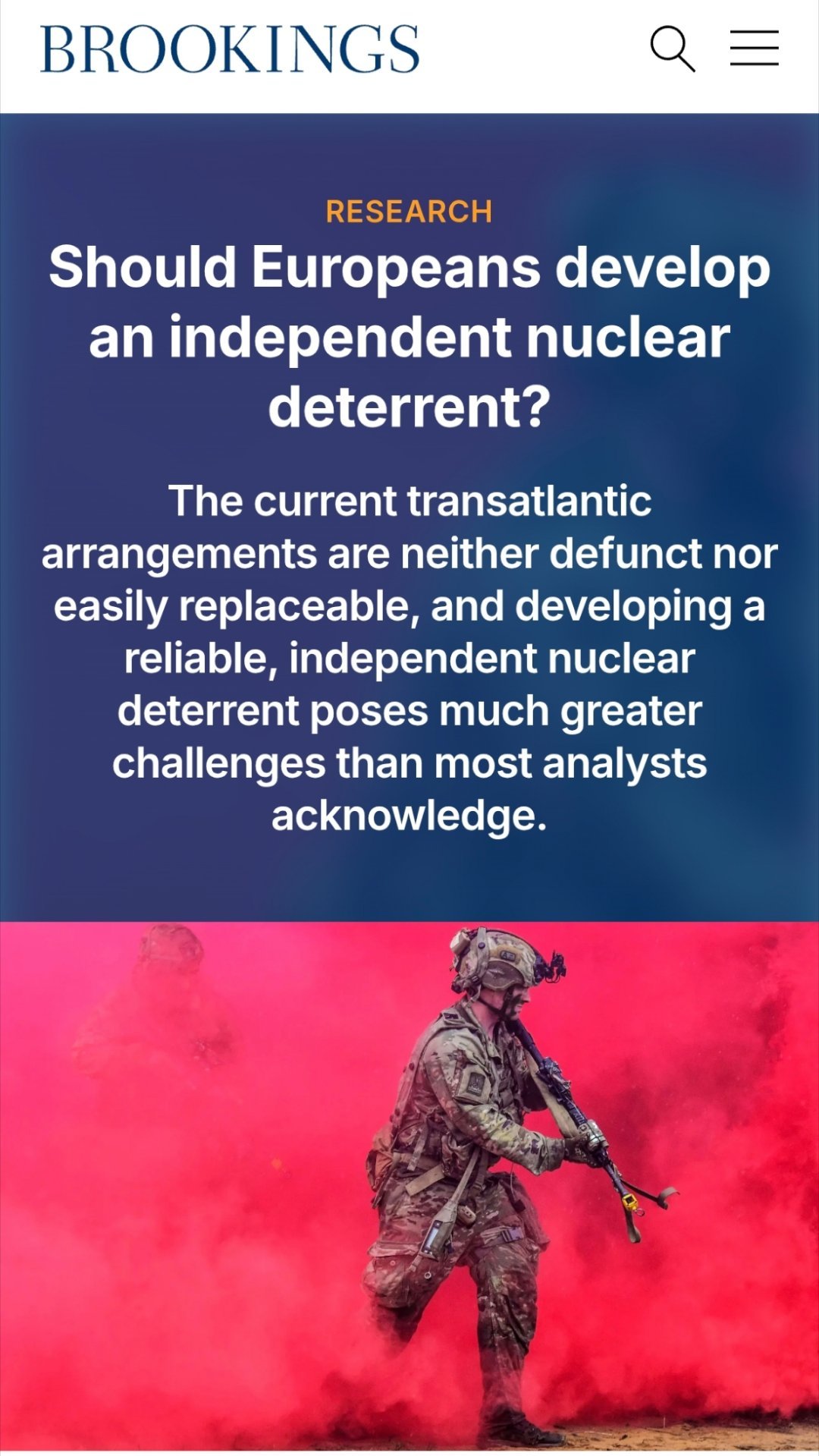 欧洲多国准备部署核弹¹ 英国🇬🇧和法国🇫🇷都有核武器，美国🇺🇸当然也