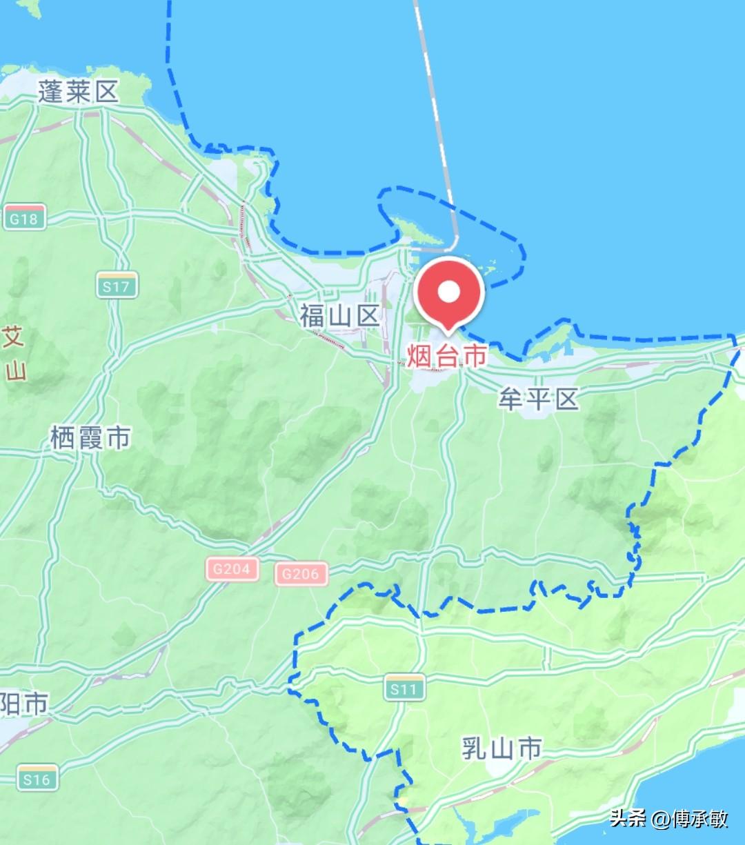 蓬莱划区后，烟台成为省内城区东西跨度最长的城市

       在山东省内，各城