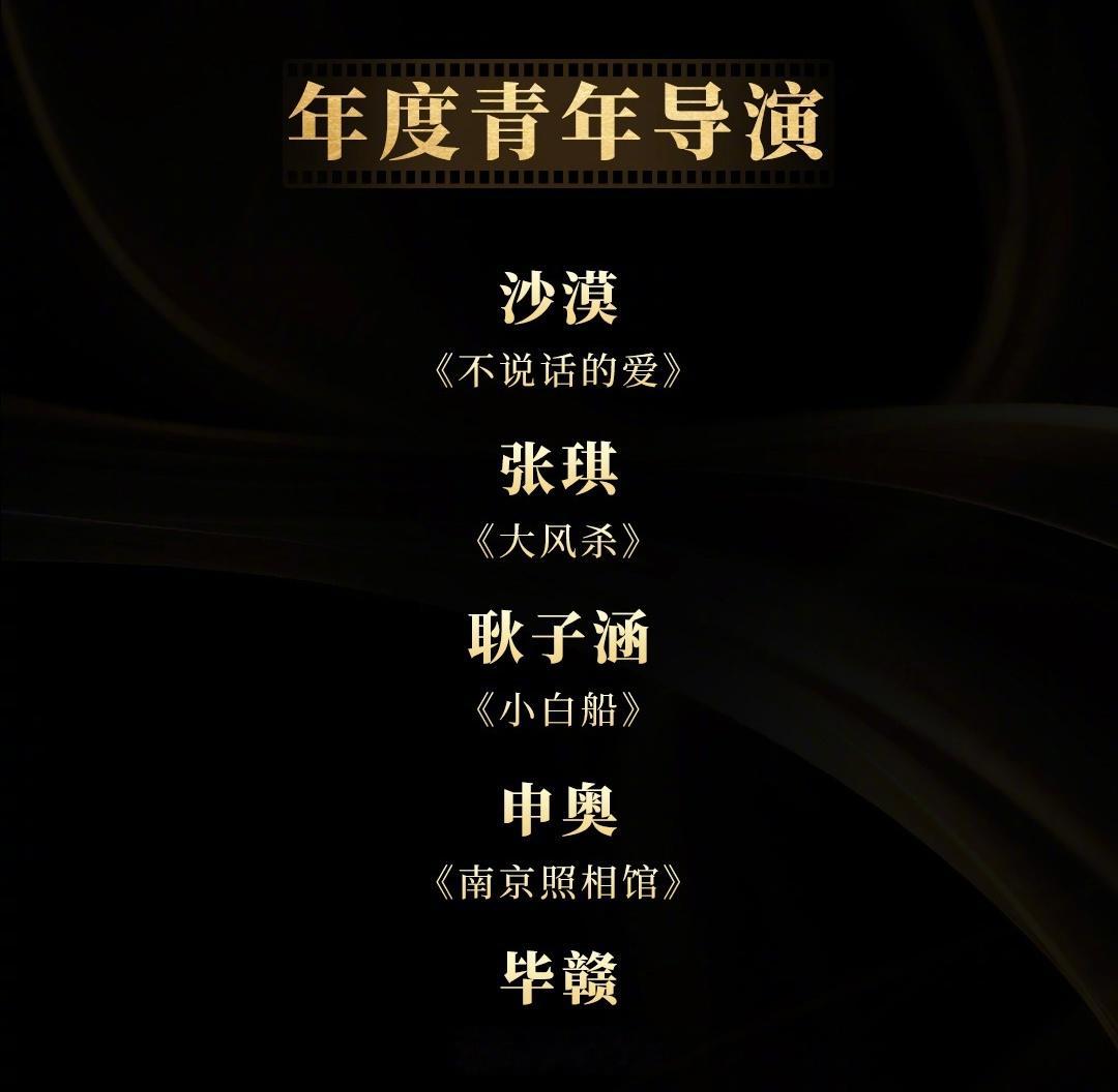 导协2025年度荣誉提名中国电影导演协会“2025年度荣誉”提名名单今日公布，《