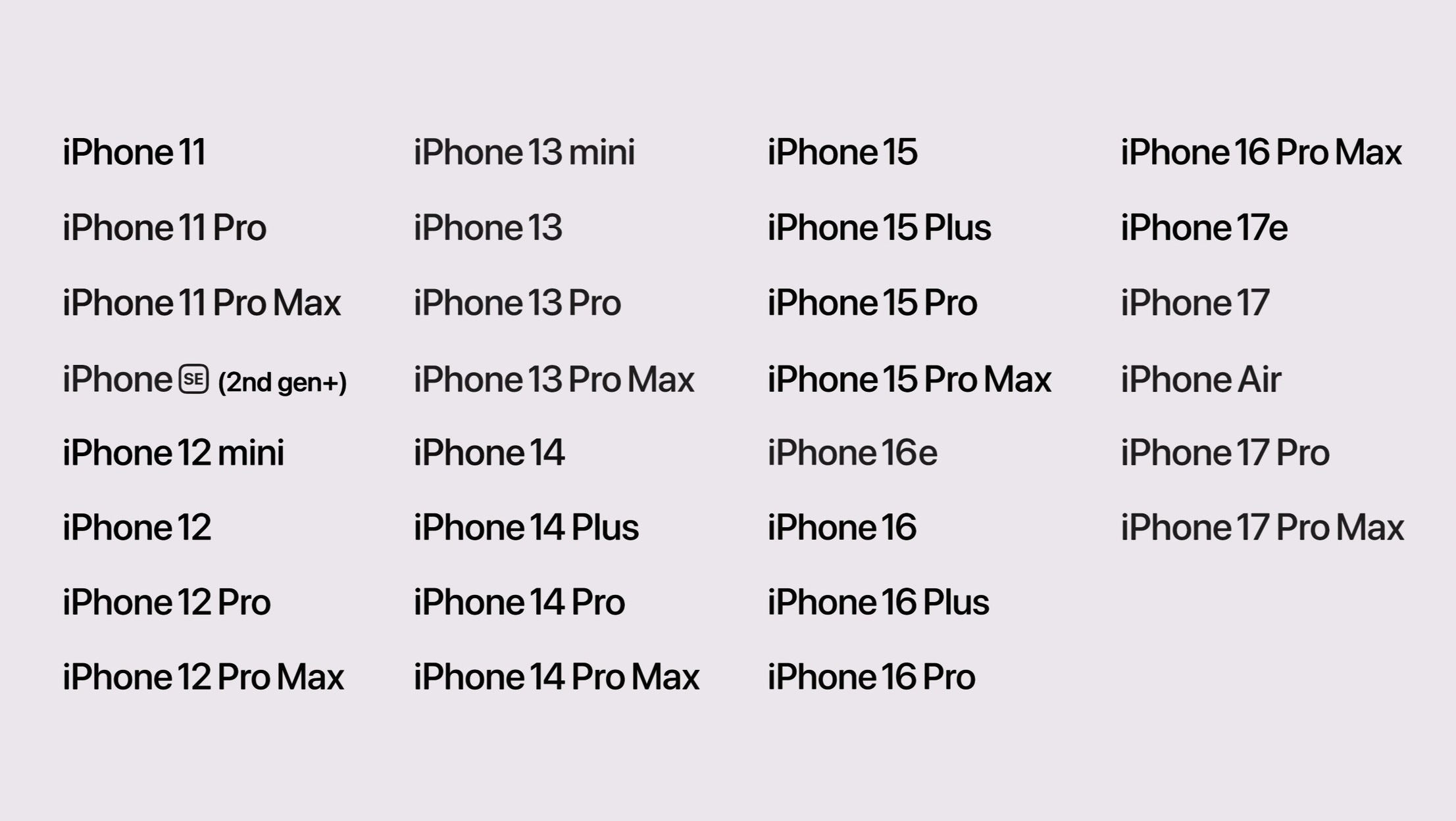 iOS 27支持的机型包括：iPhone11系列以及更新的机型。 