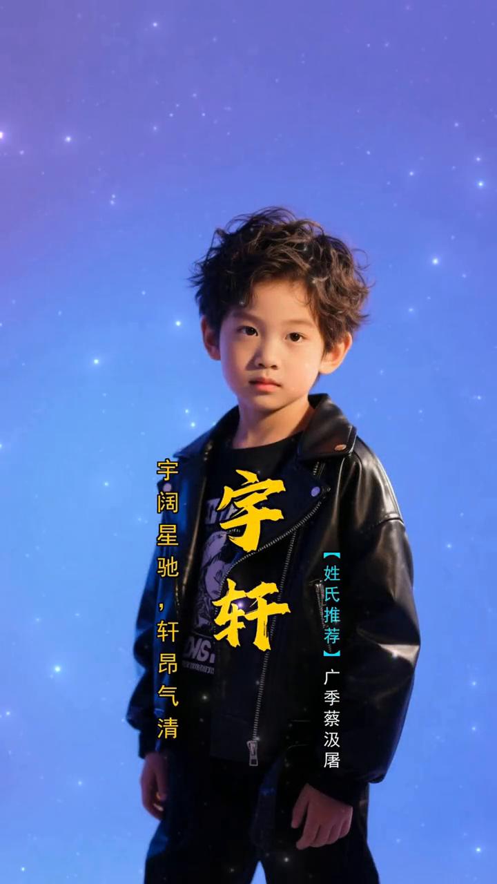 万一生个小男孩，就给他取一个福气满满的名字。
·俊辉：俊才卓毅，辉光焕张予轩。