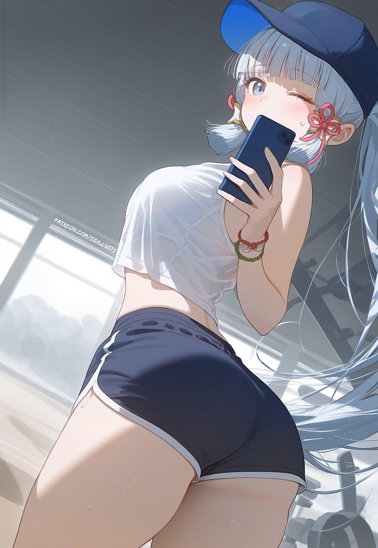 健身绫华超美的！cr:画师 daily_ayakaa#原神##原神5.0版本##
