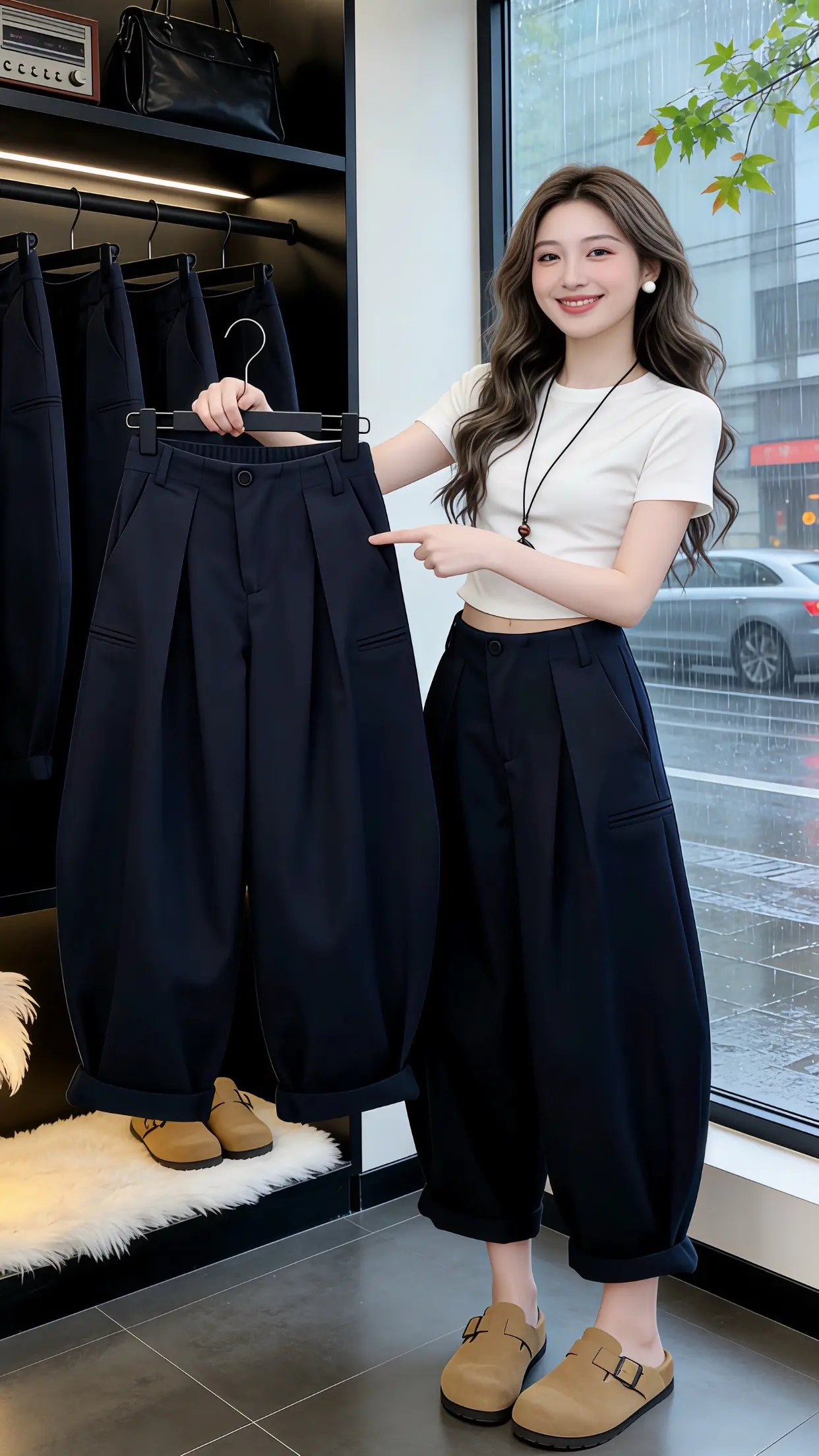 这才是女生们想找的裤子吧 百搭神裤人手一条 显瘦显高显腿长裤子 适合梨...