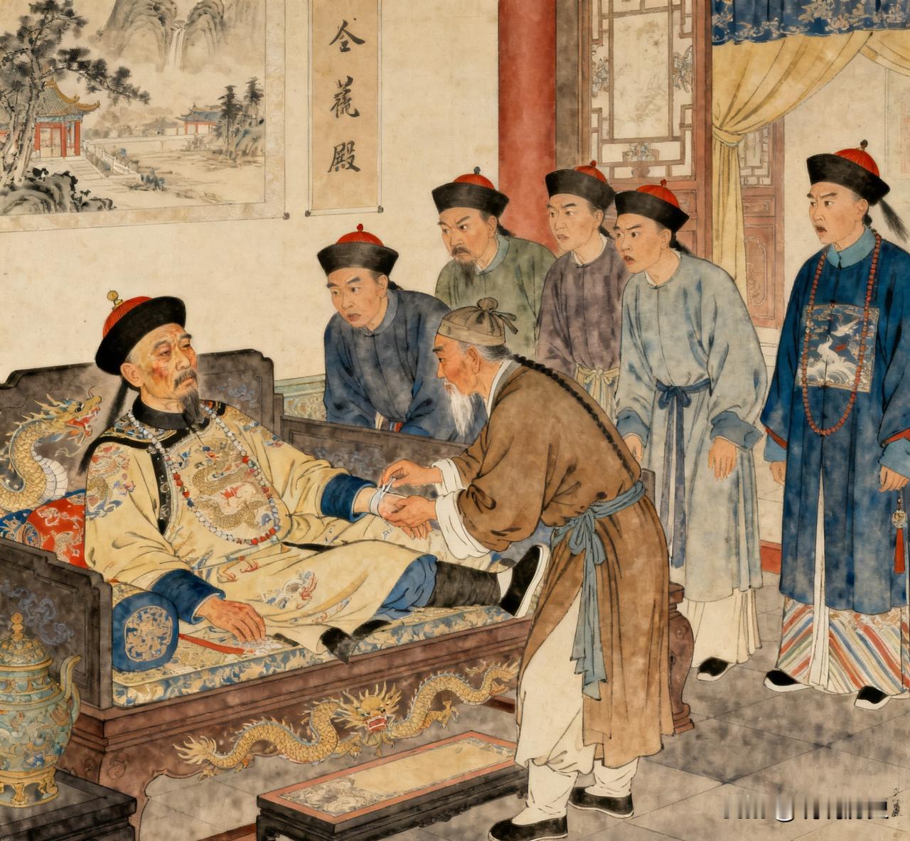 1750年，乾隆得病，太医们束手无策，一乡下郎中把脉后说：“要还是用以前的方子，