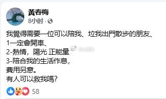 7月11日凌晨，S妈在社交平台公开征友，称有人可以救救我吗？S妈：我觉得需要一位