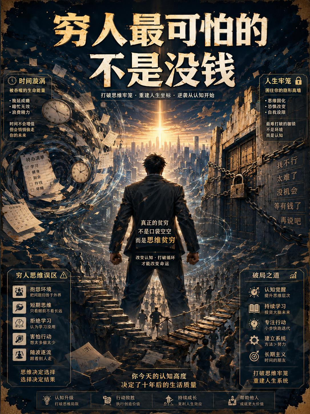 《穷人最可怕的，不是没钱》。很多人以为，穷只是账户里的数字太少。 可真...
