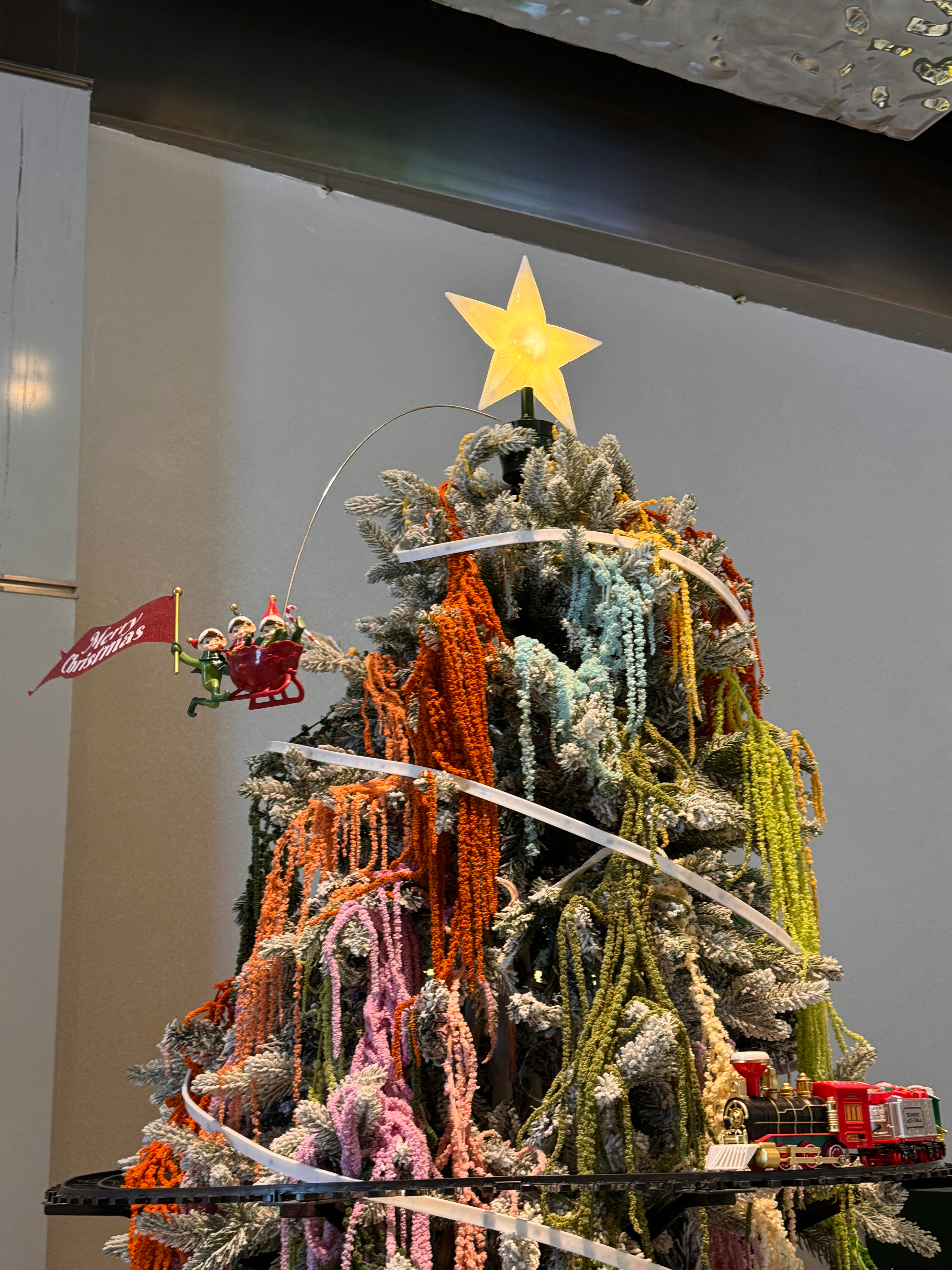 搜集圣诞树🎄🎅🏻～看看你们的！我还跑去合影 大小姐回家过年的感觉不就来了吗