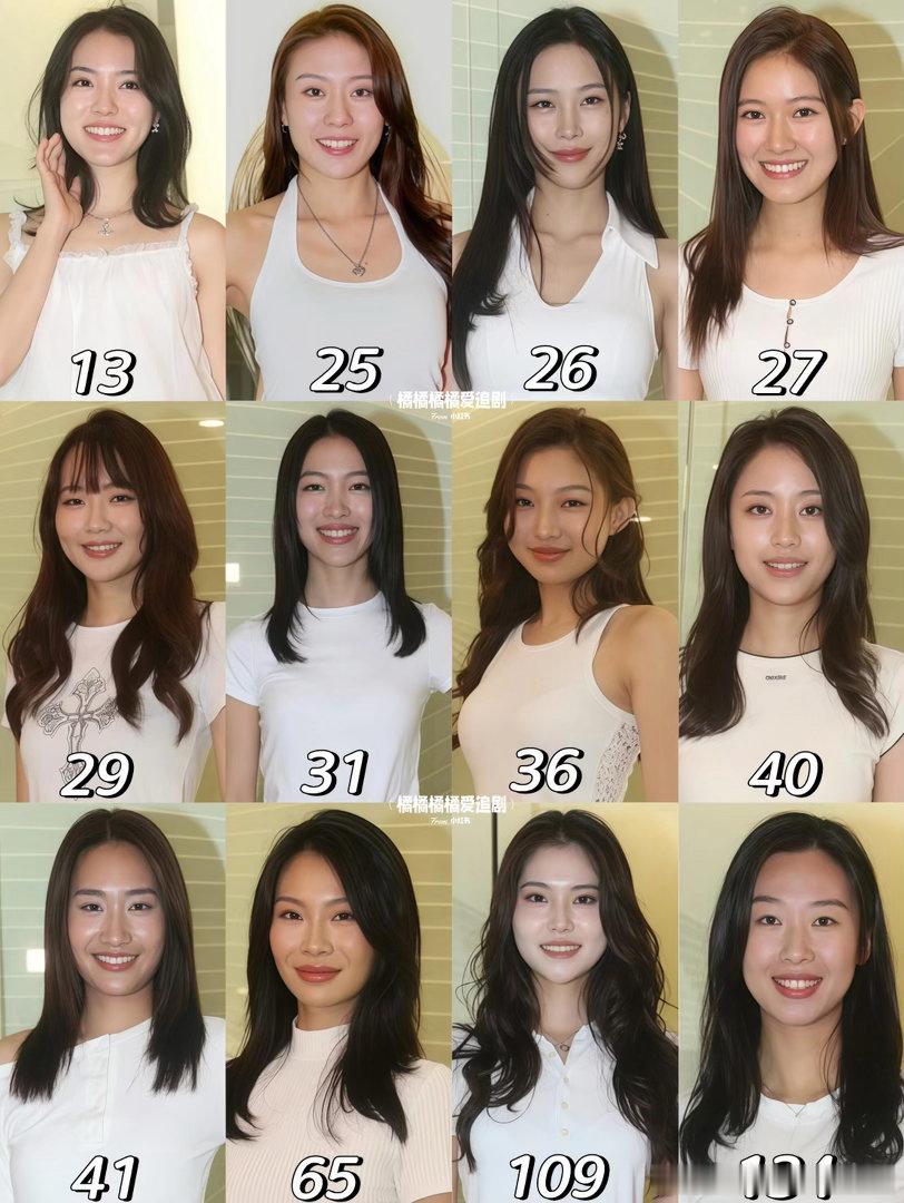 2026香港小姐十二强佳丽 
