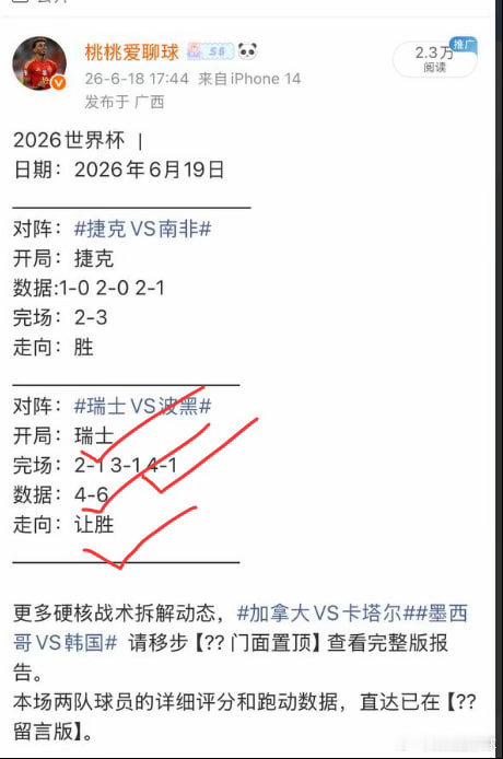 昨是赛果 